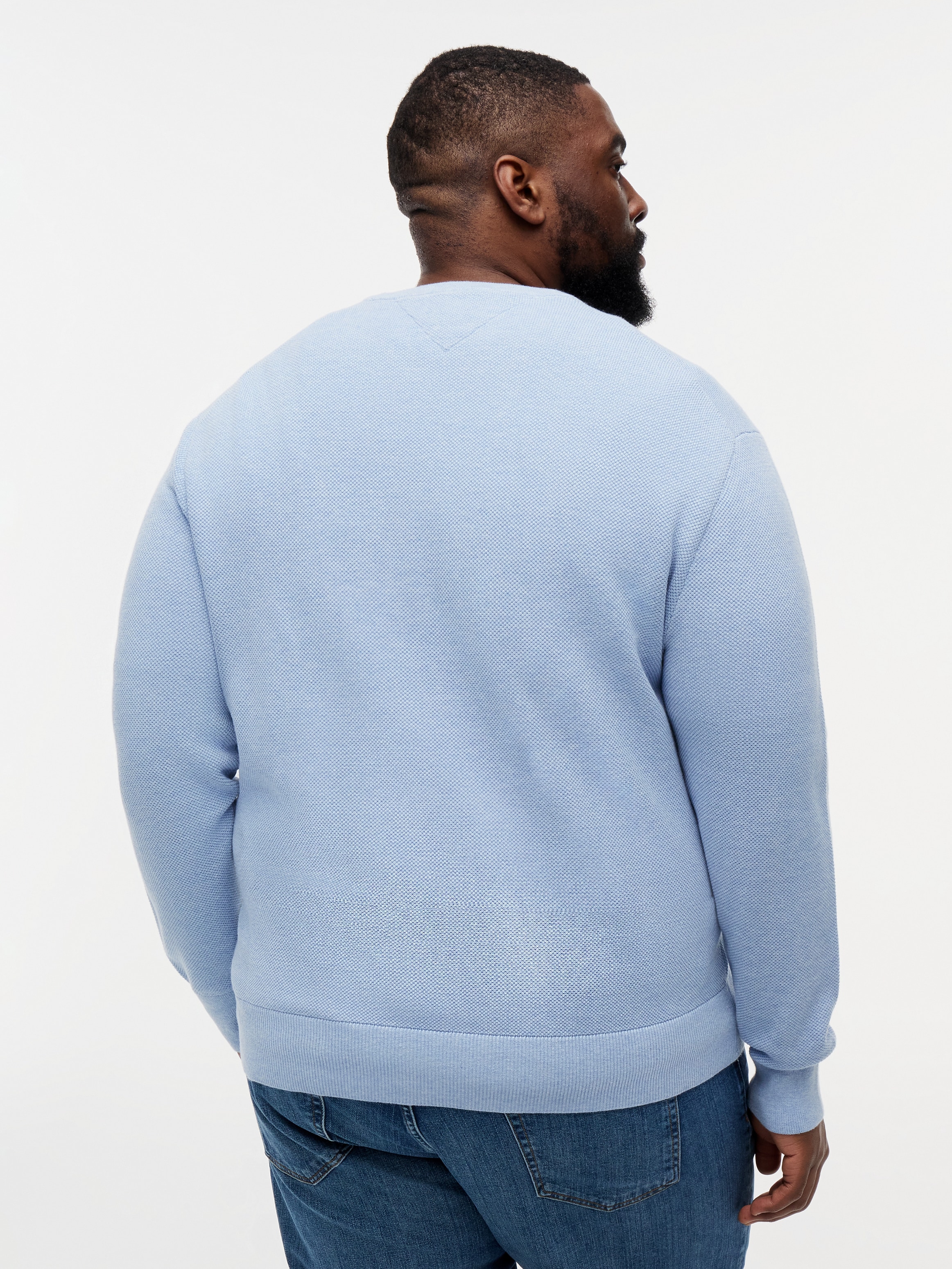 Tommy Hilfiger Big & Tall Rundhalspullover »ESSENTIAL STRUCTURE CREW NECK« Grosse Grössen, regular fit