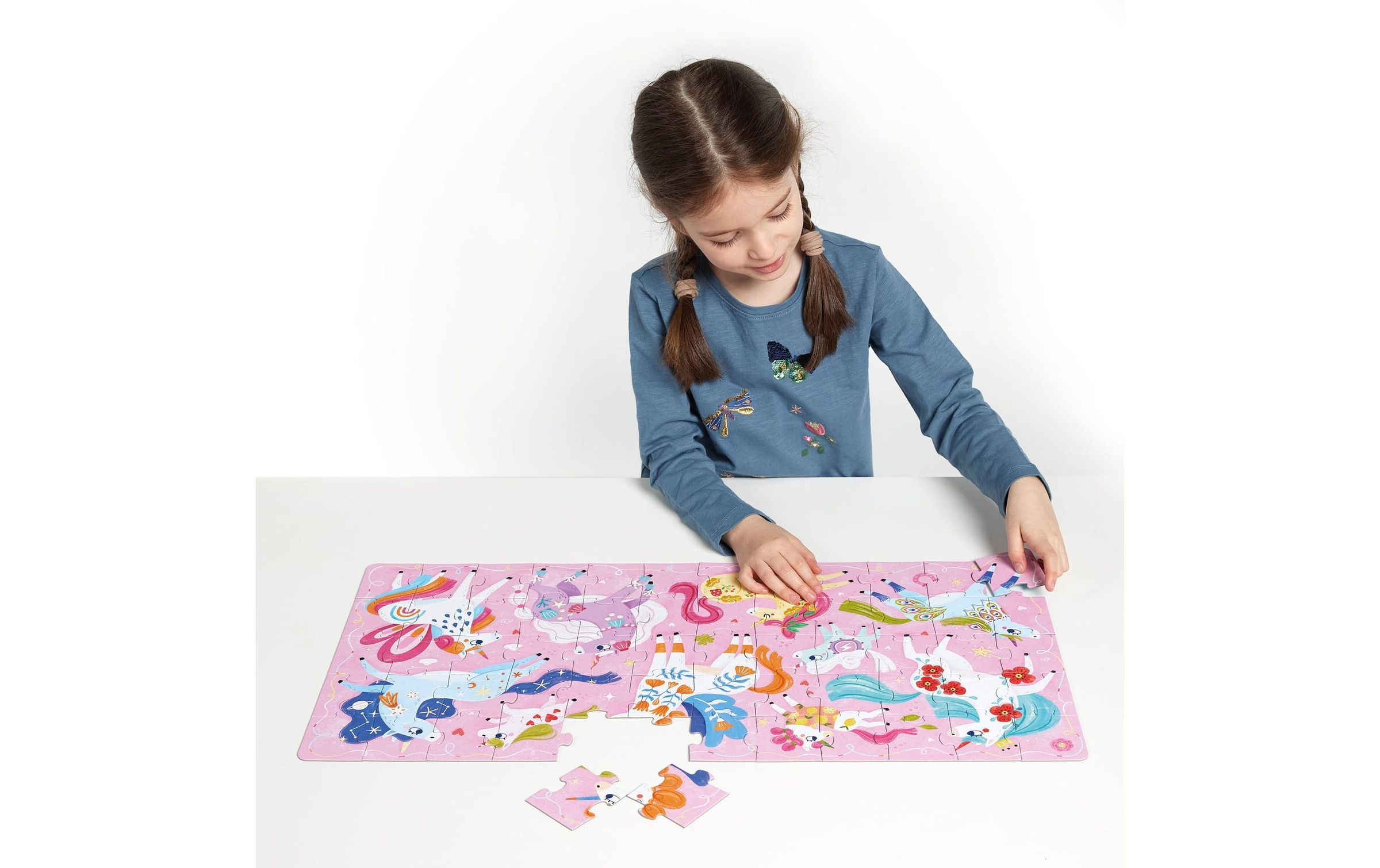   Puzzle »Banana Panda Ich liebe Einhörner Puzzle Pappe 60 Teile« Englisch, Multilingual