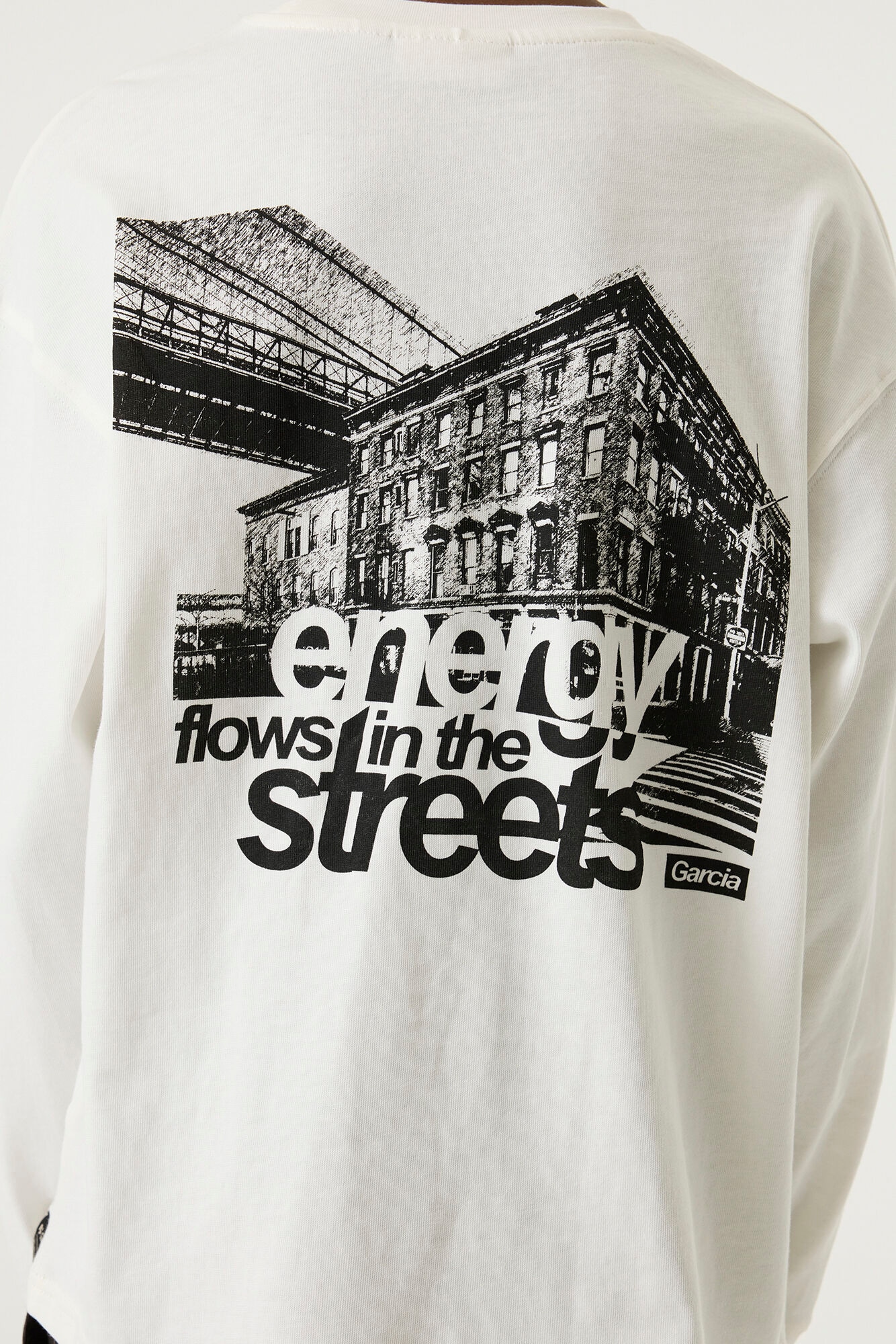 Garcia T-shirt à manches longues avec imprimé pour garçons