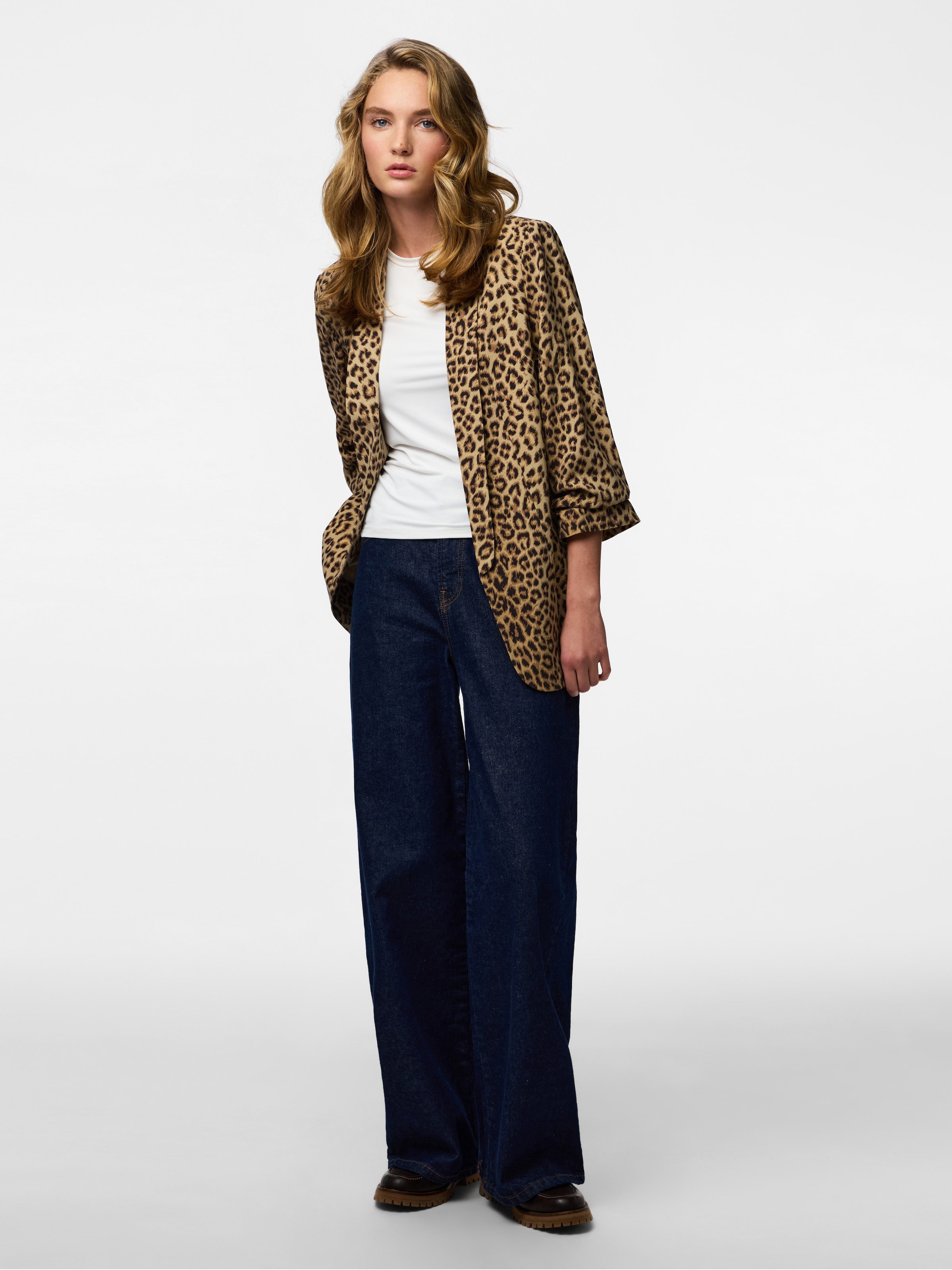 pieces Blusenblazer »PCBOSELLA 3/4 PRINTED BLAZER NOOS« mit 3/4 Ärmel