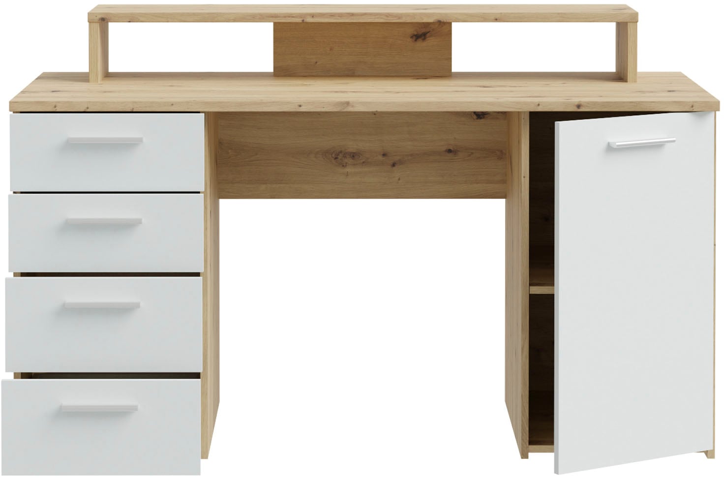 FORTE Bureau »NET160« beaucoup d'espace de rangement, plateau de table supportant jusqu'à 50 kg