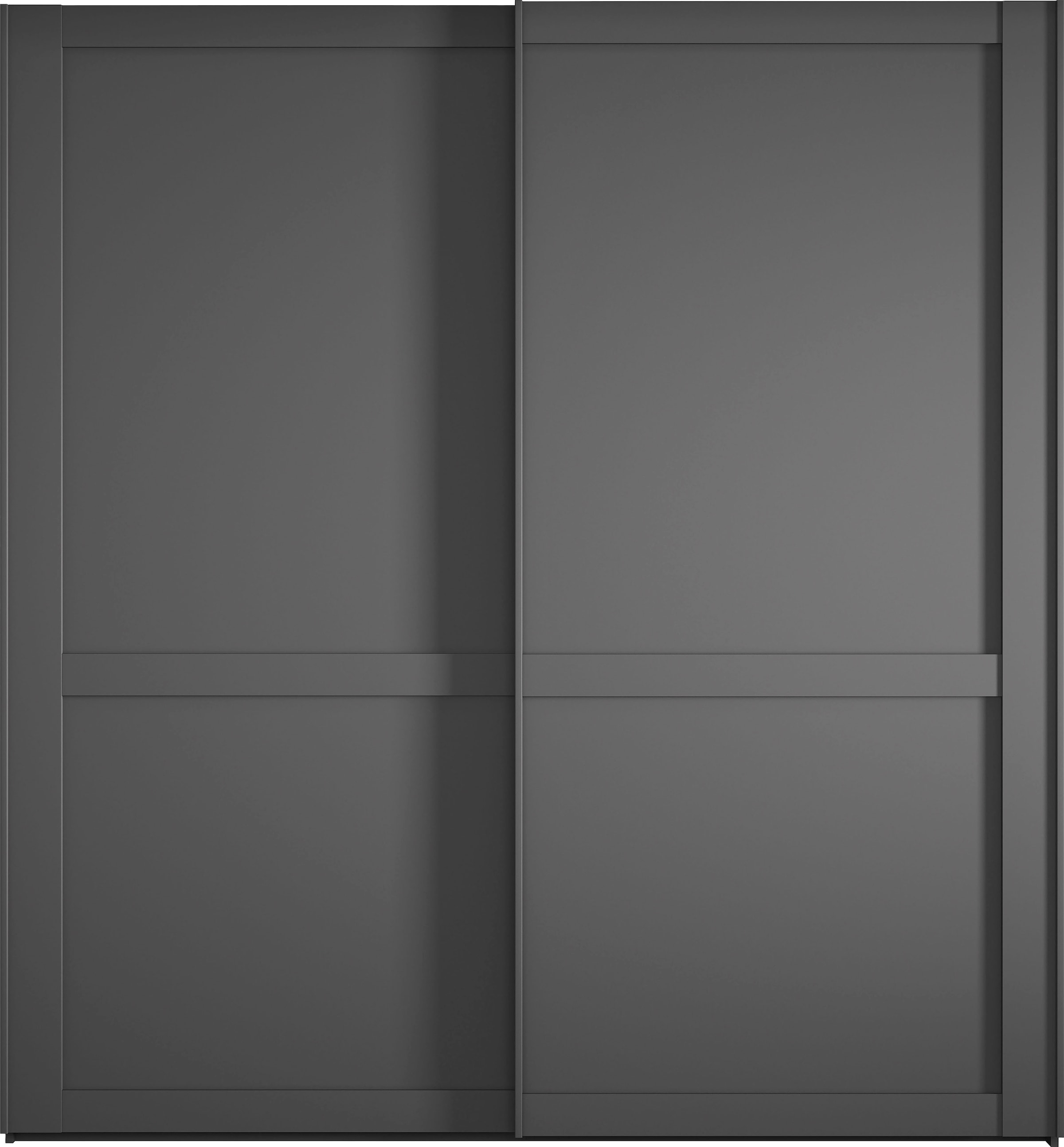 WIEMANN Schwebetürenschrank »Göteborg« Querriegel und Griffleisten im Korpusfarbton