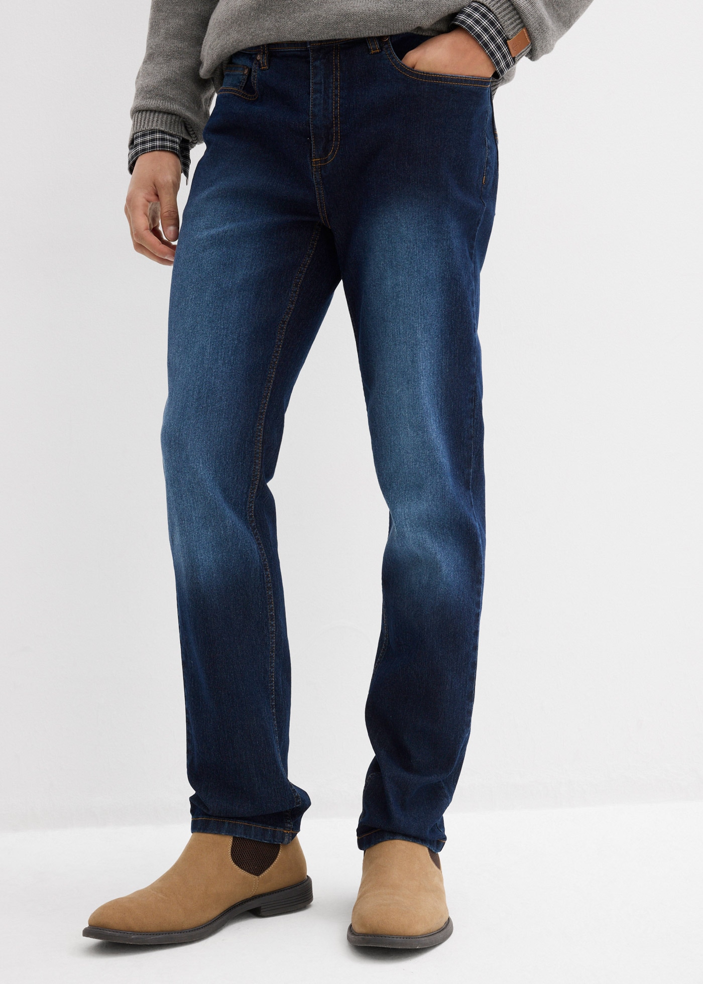 bonprix Jeans coupe régulière Paquet, 2 Regular Fit, gerader Schnitt, im 2er-Pack