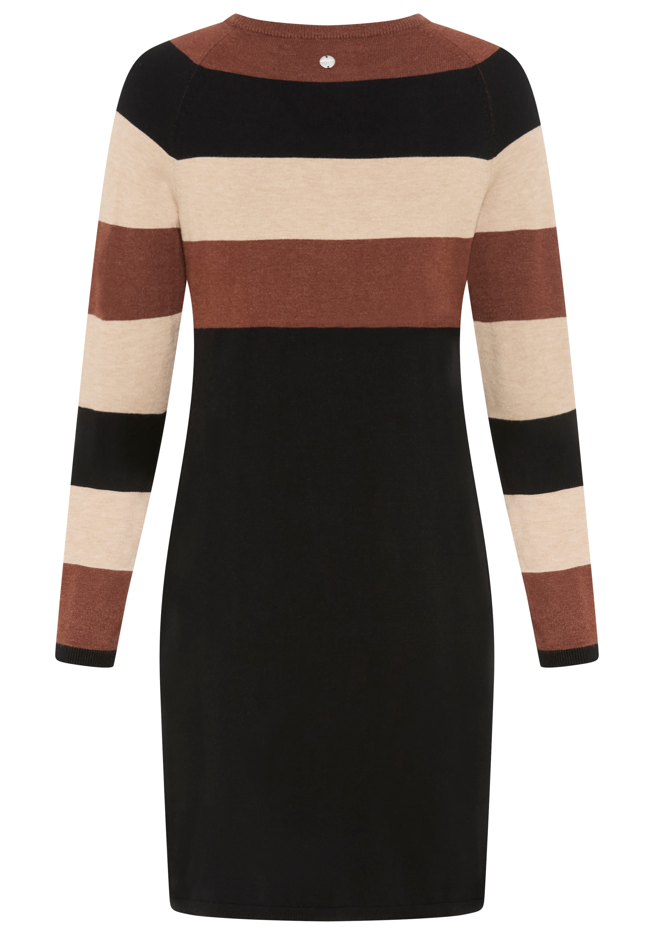 Tamaris Robe en tricot aus Feinstrick, für Casualmode und Frühling, gestreifte Optik