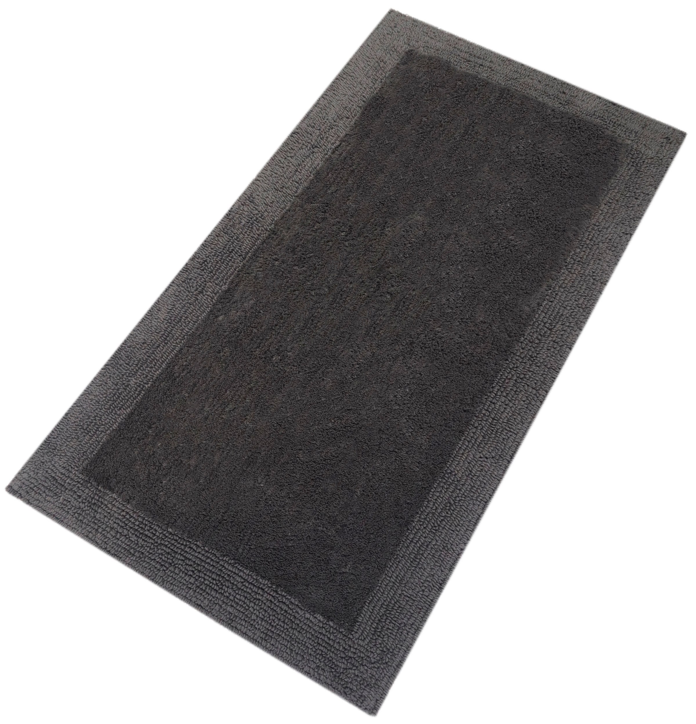 GOODproduct Tapis de bain »Kapra, Badvorleger, Badezimmer Teppich« Höhe 14 mm mit Bordüre, Badteppich, Badematte, Baumwolle