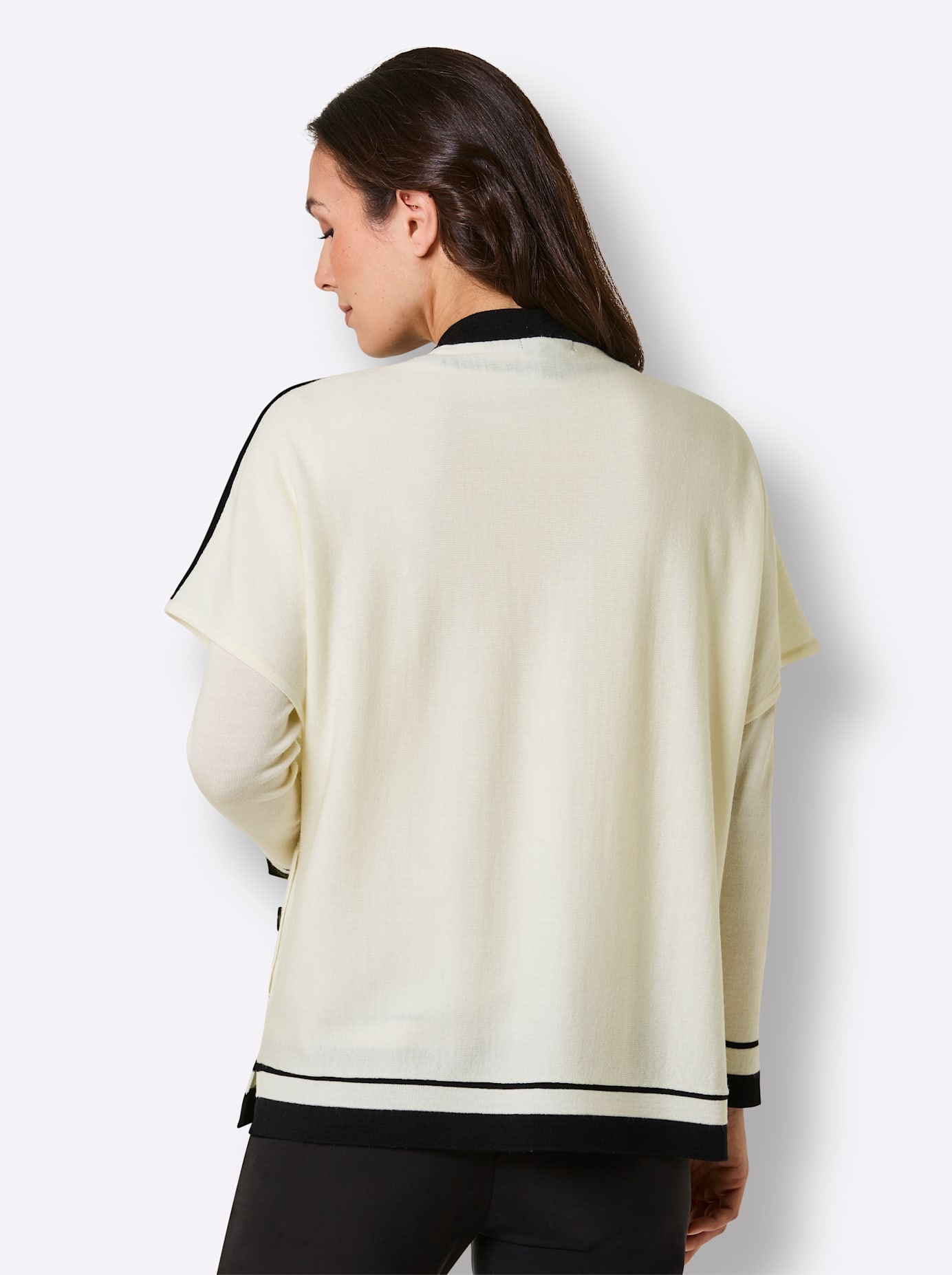 CREATION L PREMIUM Pull en tricot »Merino-Strick-Twinset«