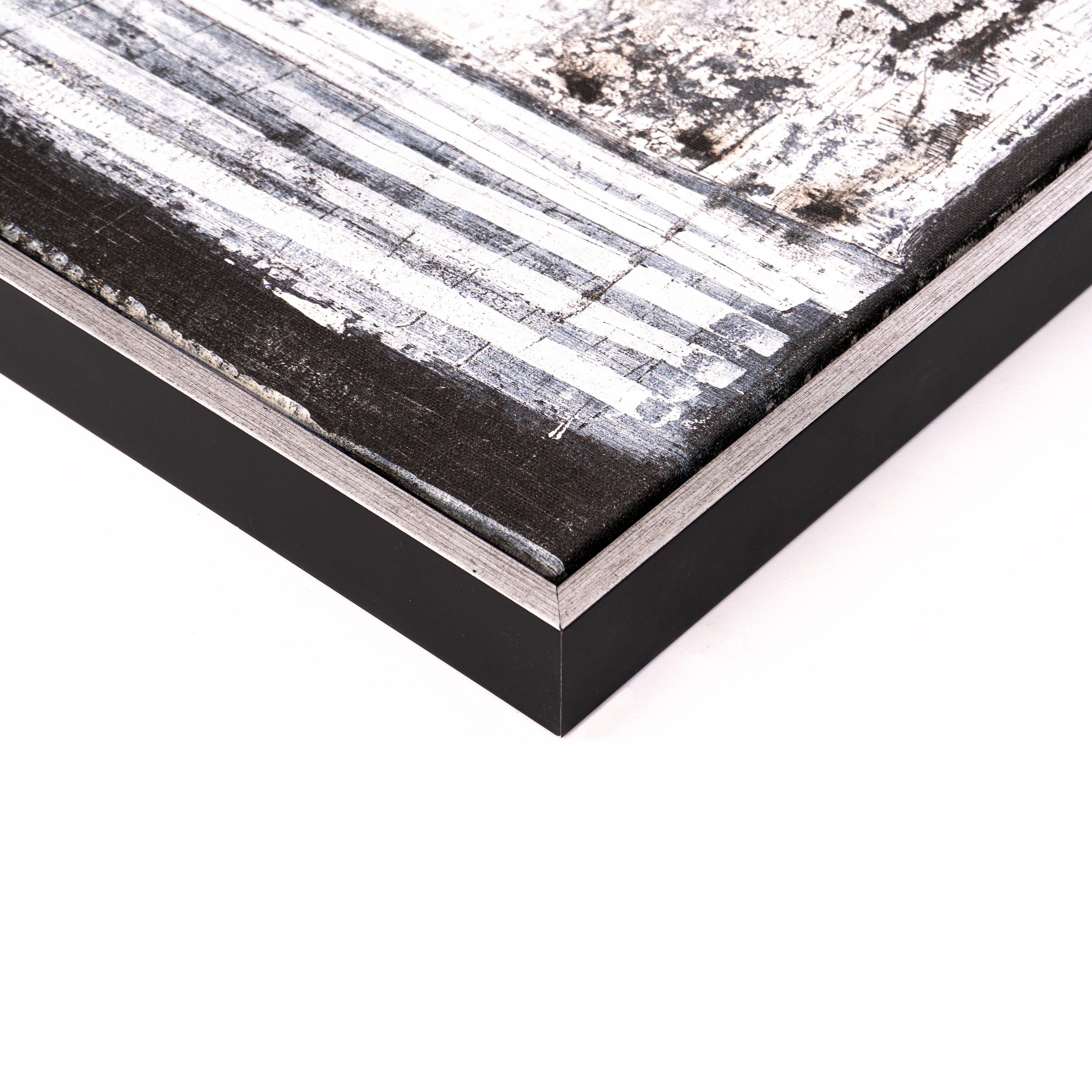 queence Tableau sur toile »Abstrakt Braund und Grau« Abstrait | Abstrait | Art | Moderne finition avec cadre à joint creux