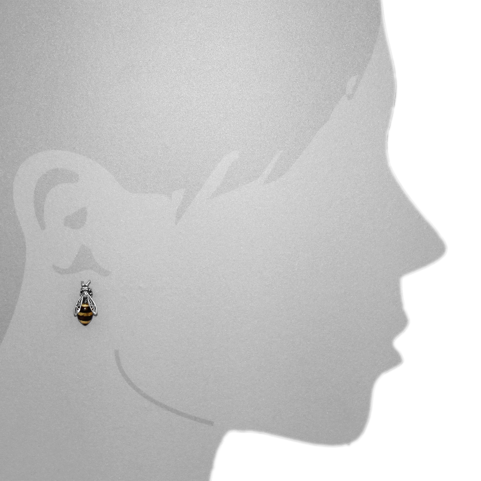 OSTSEE-SCHMUCK Paire de boucles d'oreilles »Ostsee-Schmuck Ohrstecker Wespe Ohrstecker Wespe«