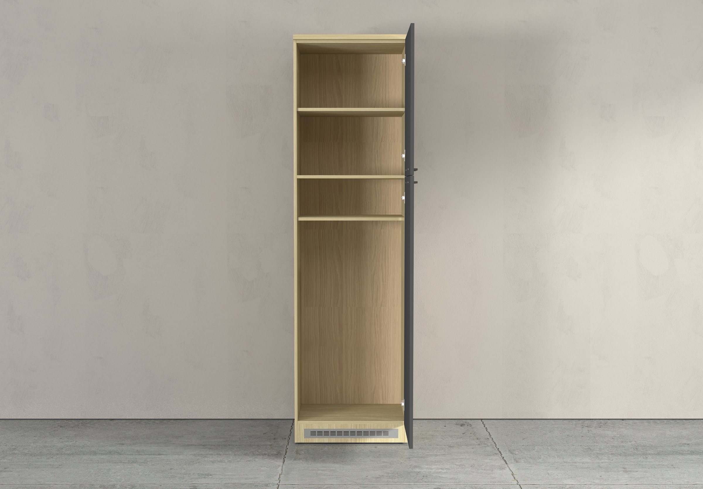 KOCHSTATION Armoire réfrigérée encastrable »Luna, Kühlschrank-Umbau, Einbauschrank für Kühlschrank, Made in Italy« B/T/H: 60×60×214,5 cm, für zwei Kühlschrankhöhen vorbereitet