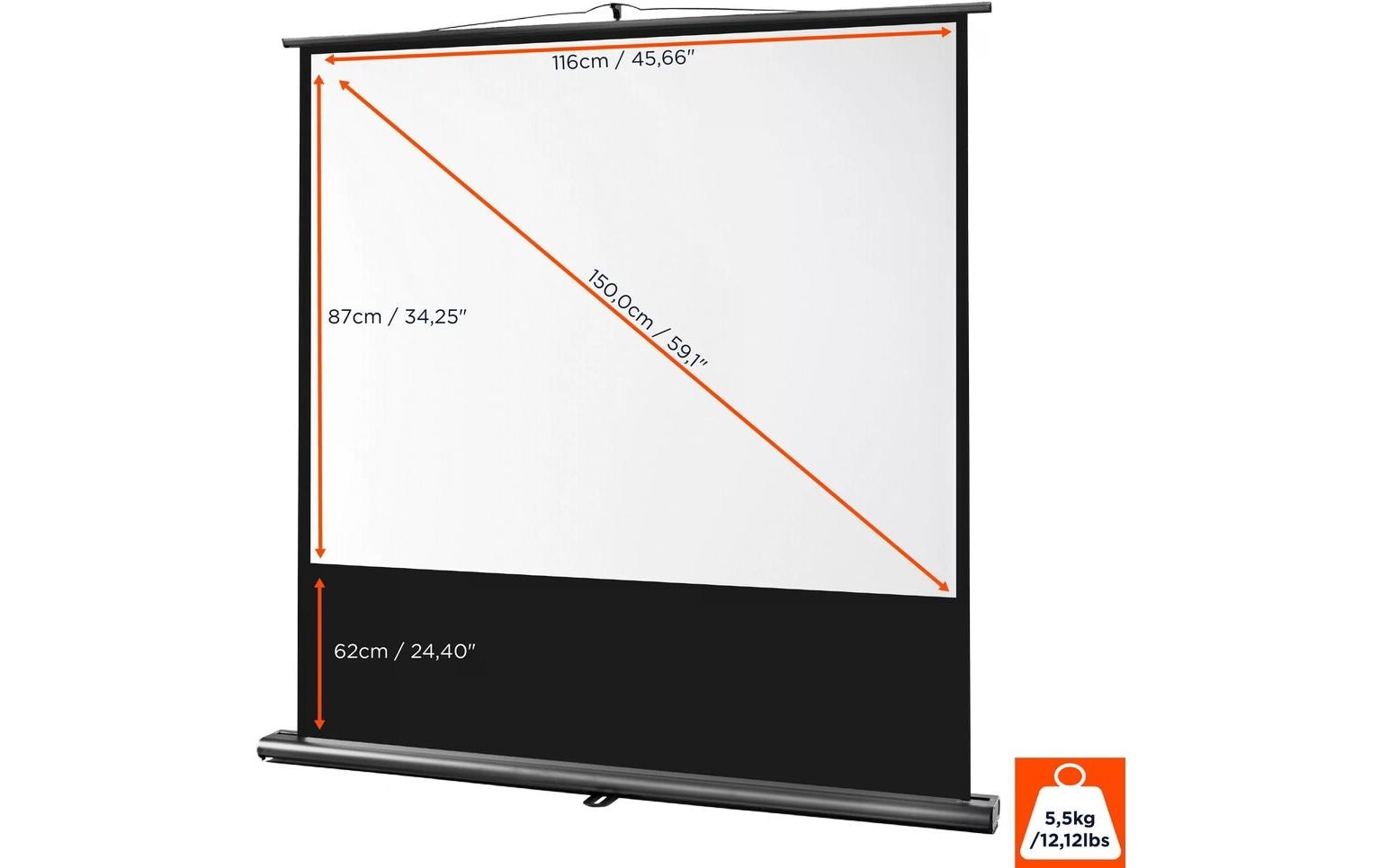 Celexon Rahmenleinwand »Ultramobil Pro 120x90cm«