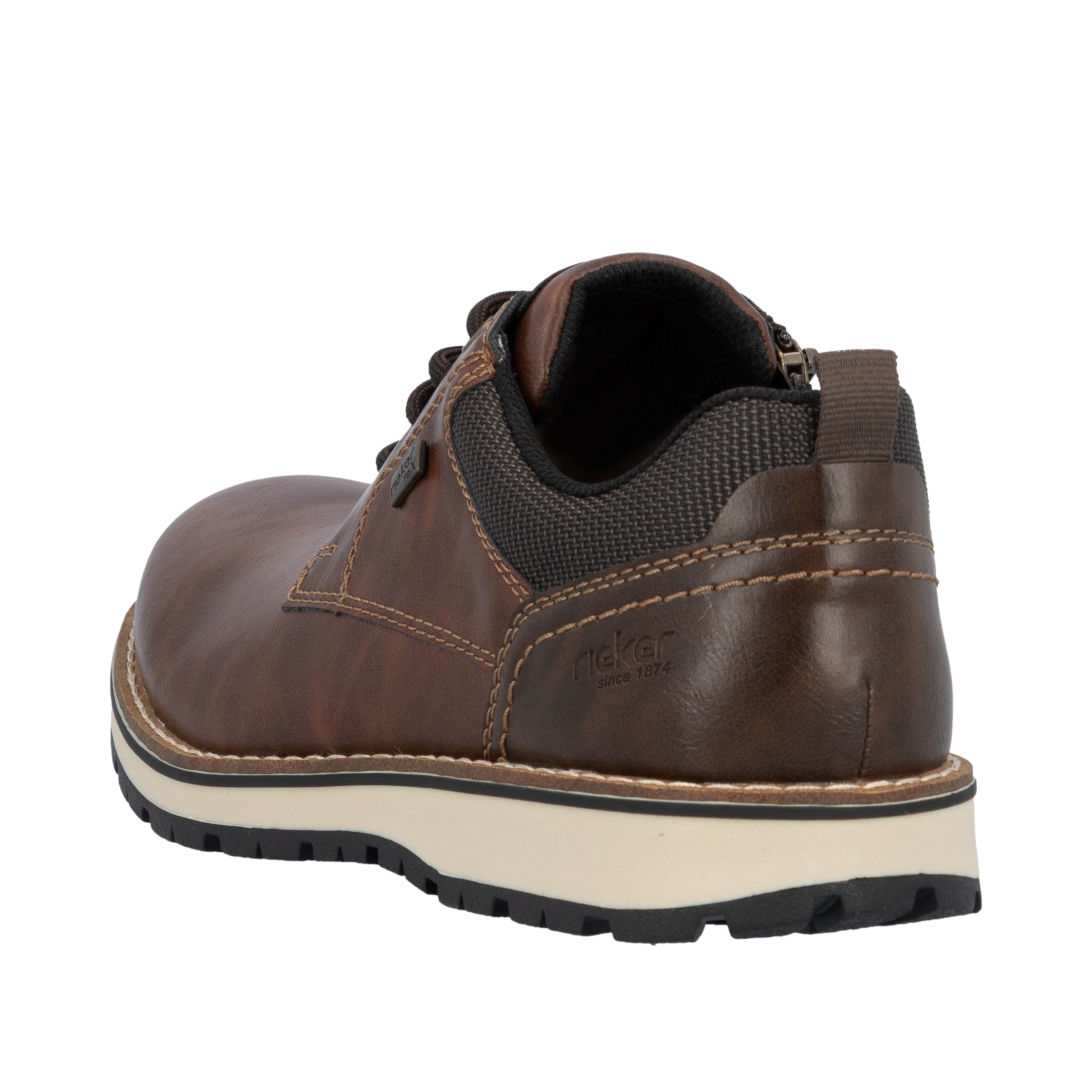 Rieker Chaussure à lacets  derby business, chaussure basse, sneaker casual avec fermeture éclair intérieure