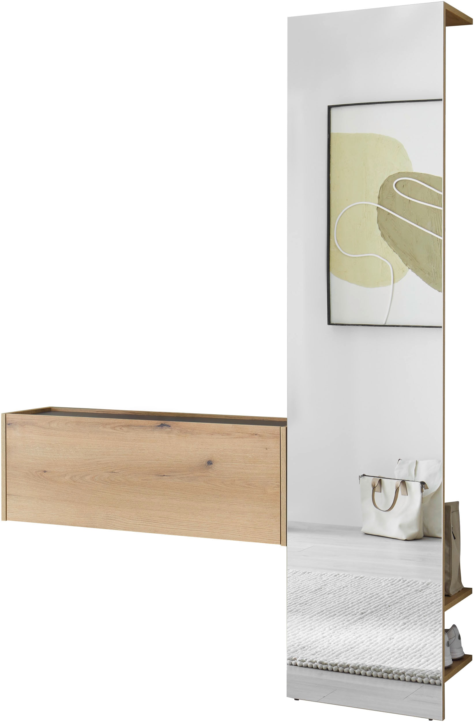 Home affaire Garderoben-Set »GIRON/CiTY, moderne Garderobe, Komplettset mit viel Stauraum« Komplett-Set, 2 Stk. tlg.