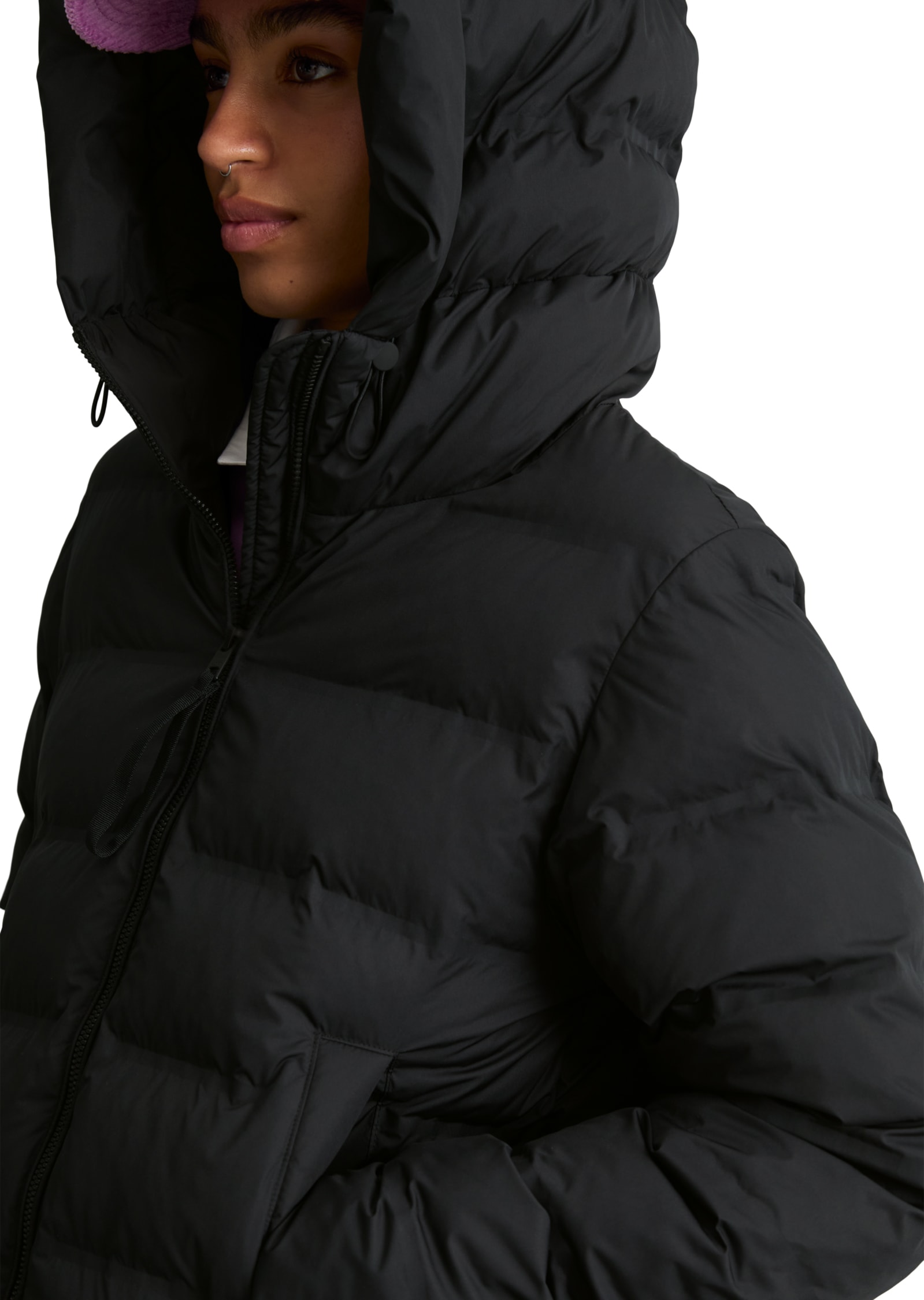 Marc O'Polo DENIM Veste matelassée avec capuche capuche ajustable en largeur, chaude et matelassée
