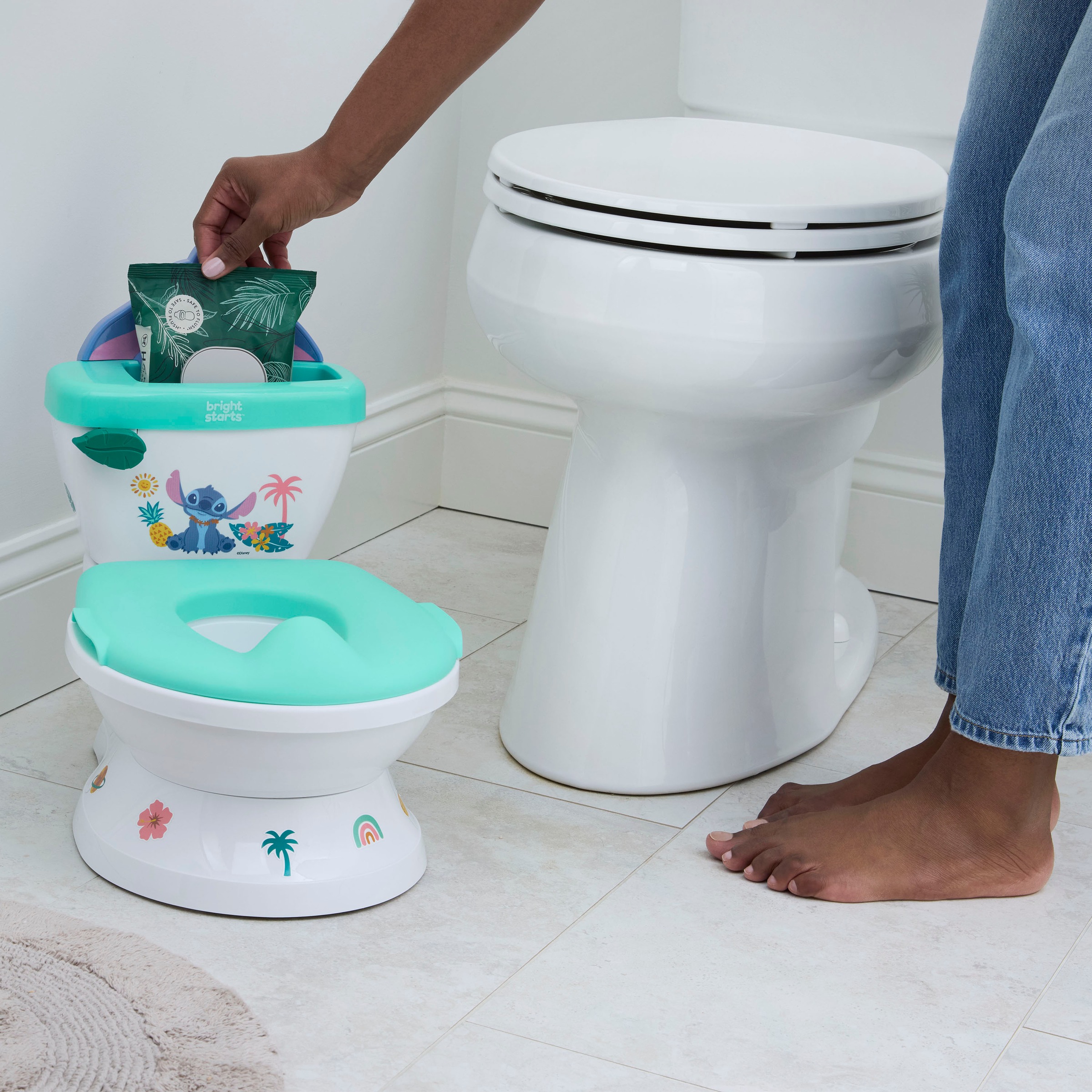 Bright Starts Toilettentrainer »Stitch My Size Potty«