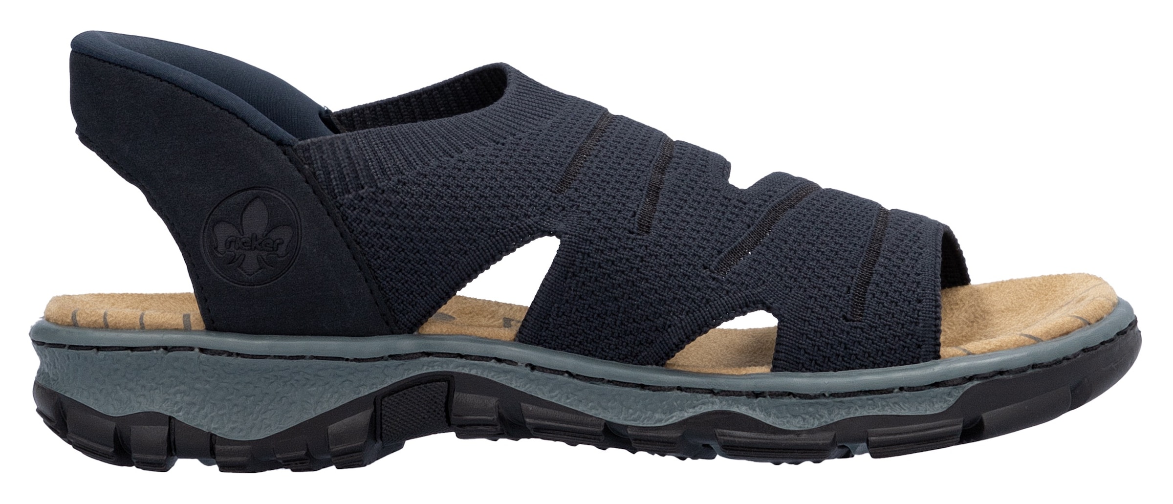 Rieker Sandale  Trekkingsandale, Outdoorsandale, Sommerschuh mit Elastik-Einschlupf