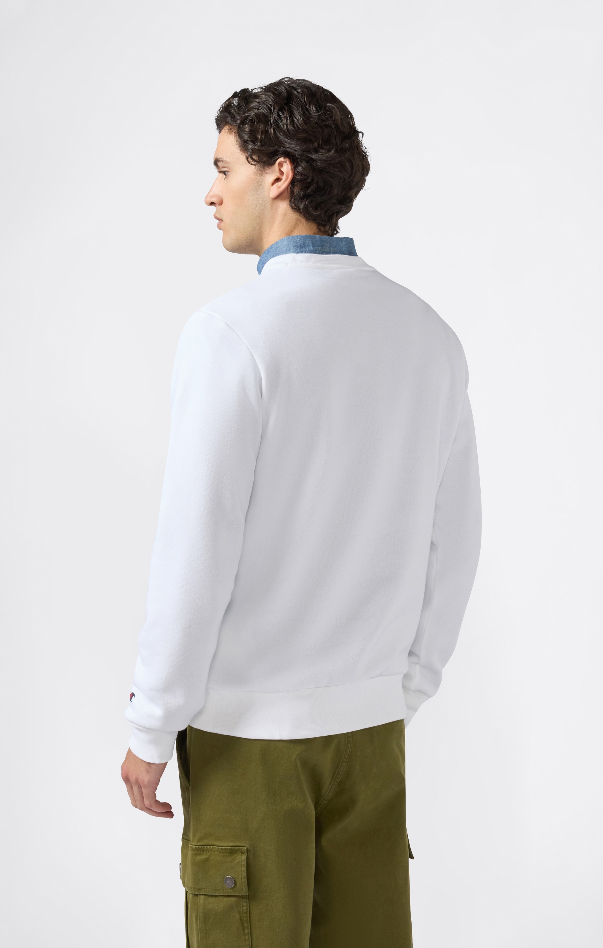 Champion Kapuzensweatshirt »BASICS Fleece Crewneck Sweatshirt Large Logo«
