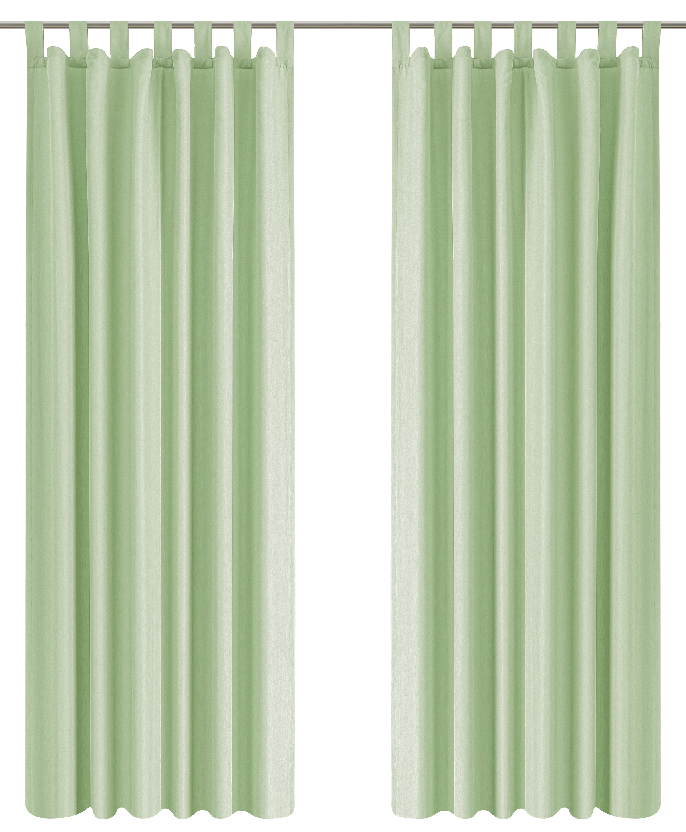 GOODproduct Rideau »Raja mit Schlaufen, 2er Pack, blickdicht, Topseller« Boucles 2 cuis tlg. lot de 2, best-seller, uni, moderne, microfibre facile d'entretien
