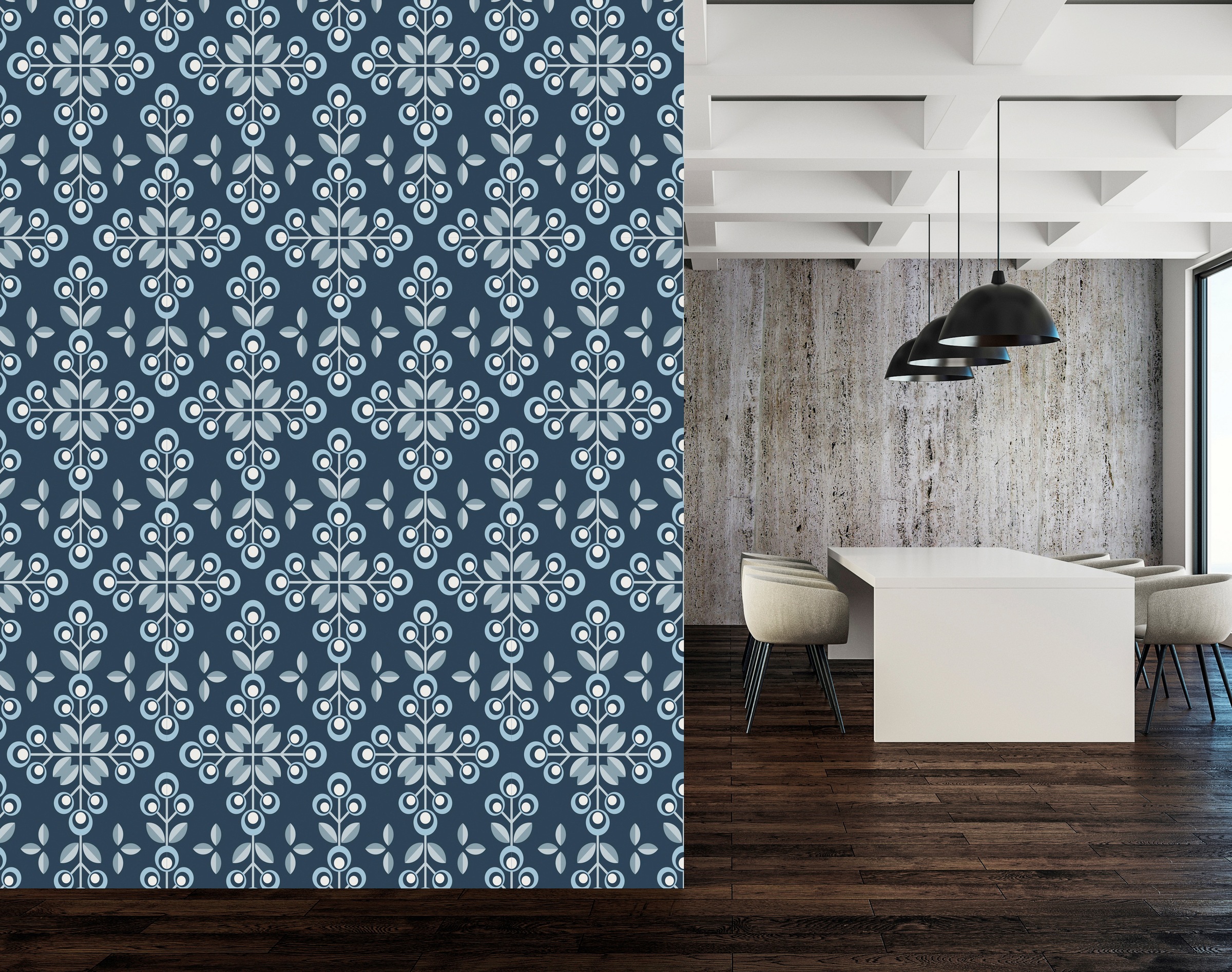 queence Vinyltapete »Magdalena« Farbverlauf | abstrakt | bedruckt | gemustert glatt 90x250cm, selbstklebend, kinderleichte Anbringung, , Sticker