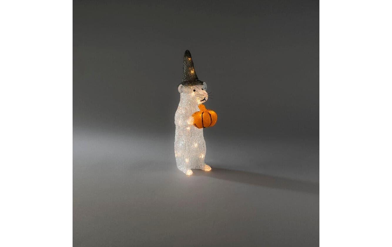 KONSTSMIDE Lumière décorative LED »LED Acryl Maus mit Kürbis 24 warmweisse Dioden«