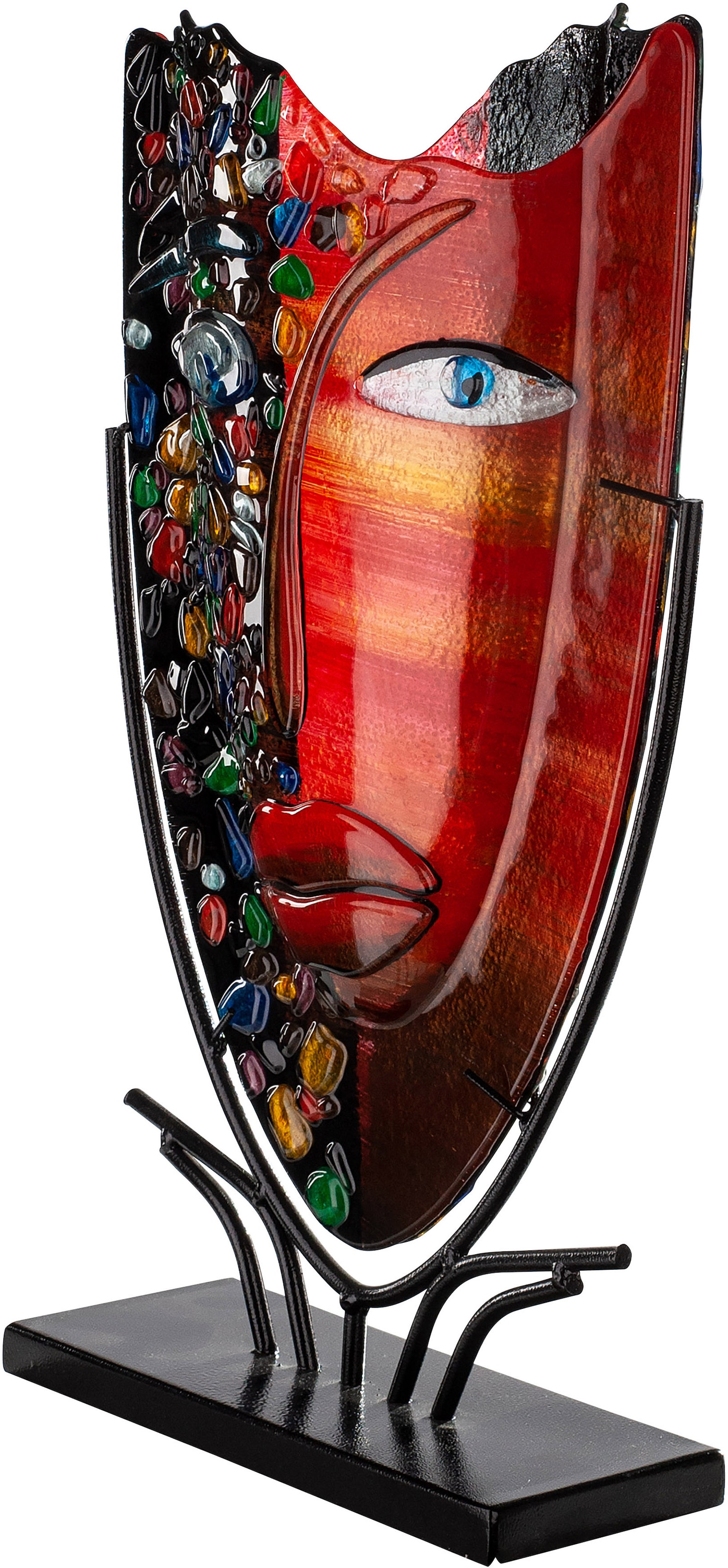 Casablanca by Gilde Vase décoratif »Face« handbemalt