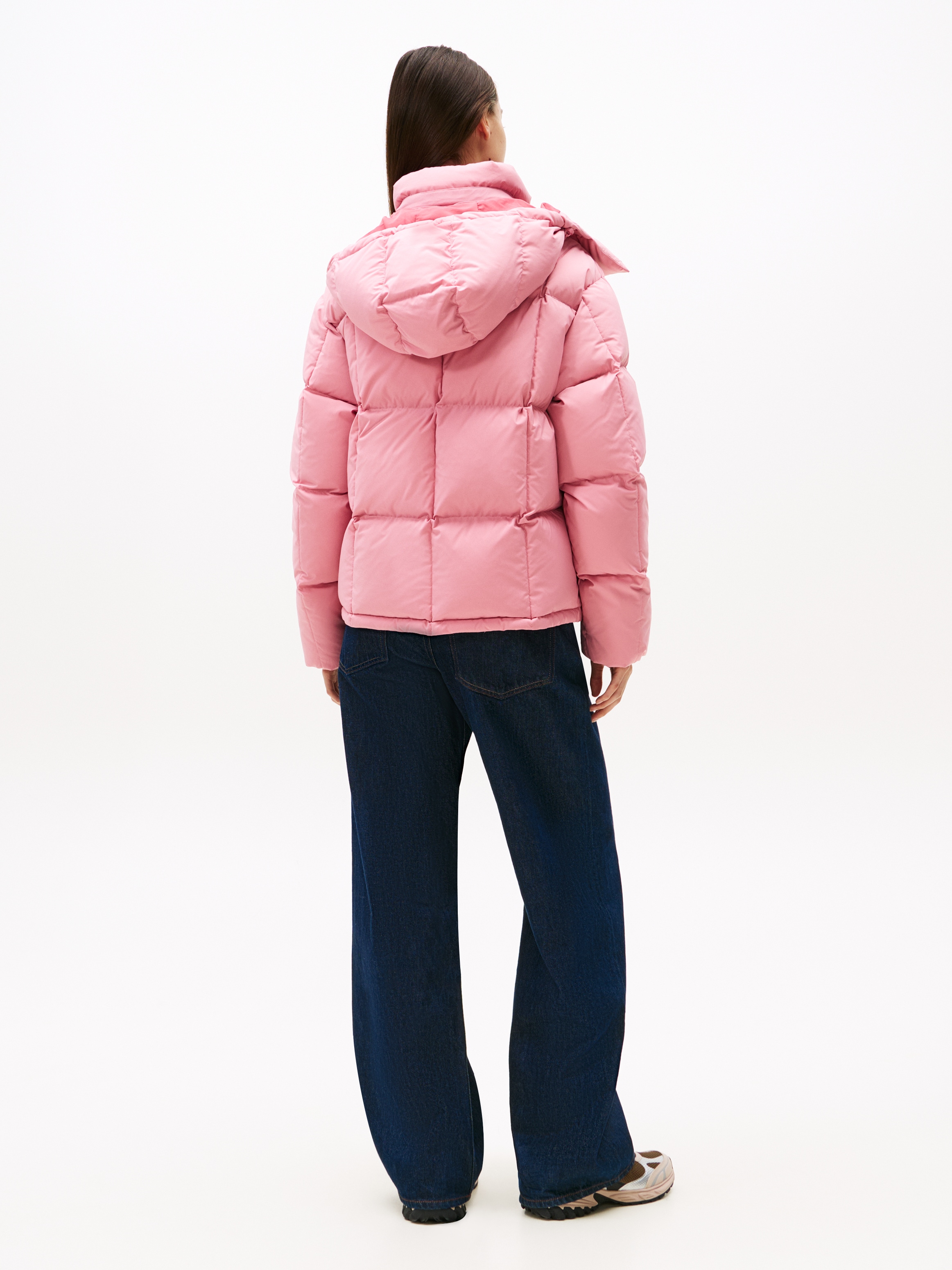 Tommy Jeans Steppjacke »TJW ALASKA GRID DOWN JACKET EXT« mit Kapuze