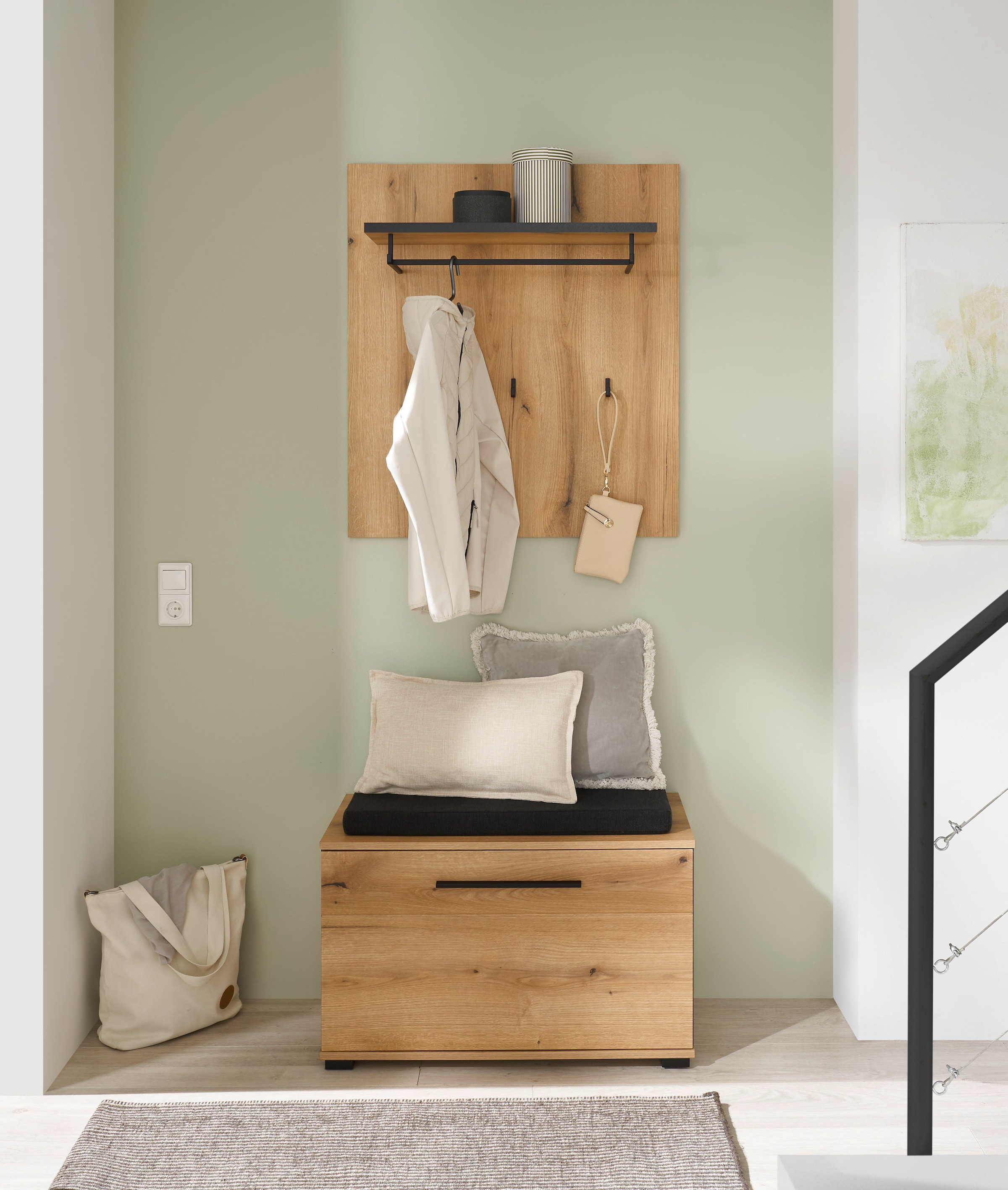 Home affaire Ensemble de vestiaires »Cantara, moderne Garderobe, Komplettset mit viel Stauraum« Komplett-Set, 2 cuis tlg.