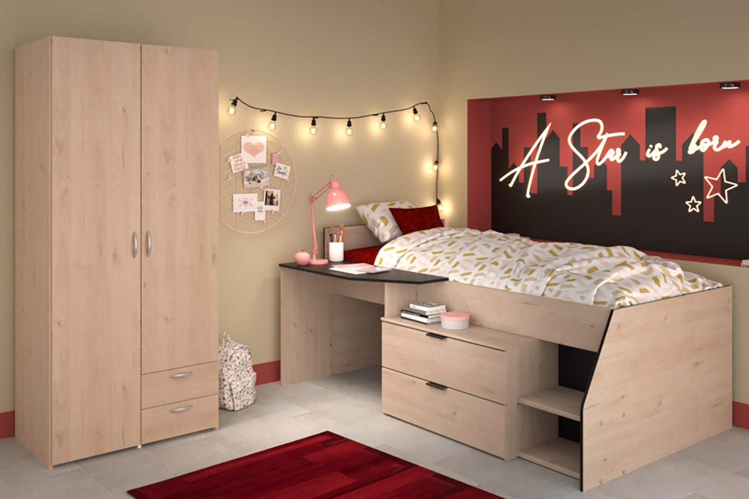 Parisot Jugendzimmer-Set »Milky 22« Set, 2 tlg.