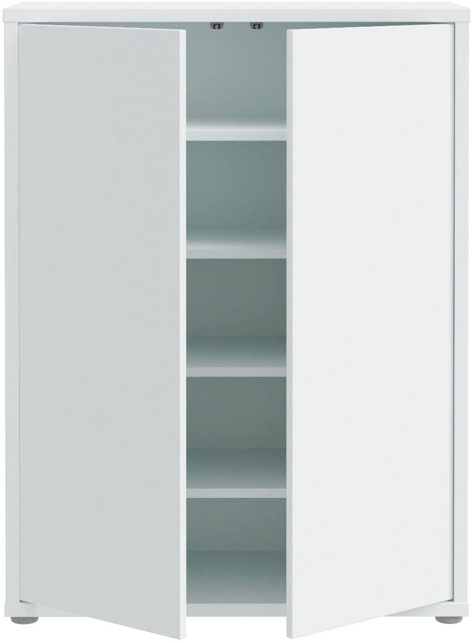 FORTE Schuhschrank »Alice Springs, Schuhschrank, Platz für 15 Paar Schuhe, 2 Türen« B/H/T 74,5/99,1/34,9 cm,  Stauraumschrank, Mehrzweckschrank, grifflose Front, Push to open