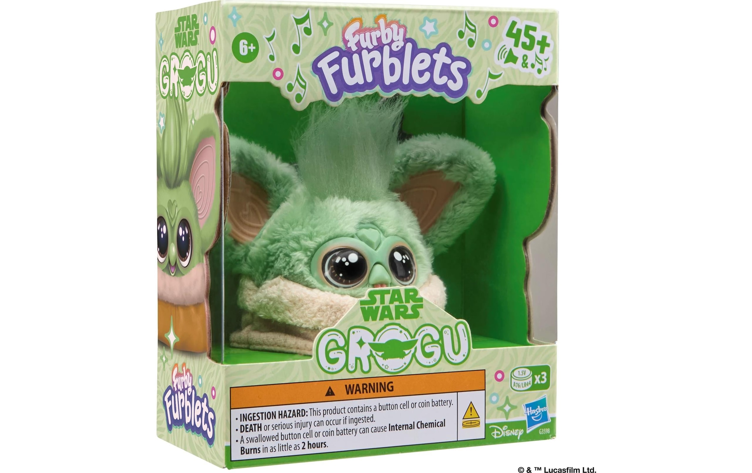   Figurine en peluche »Furby Furblets Grogu« avec porte-clés amovible