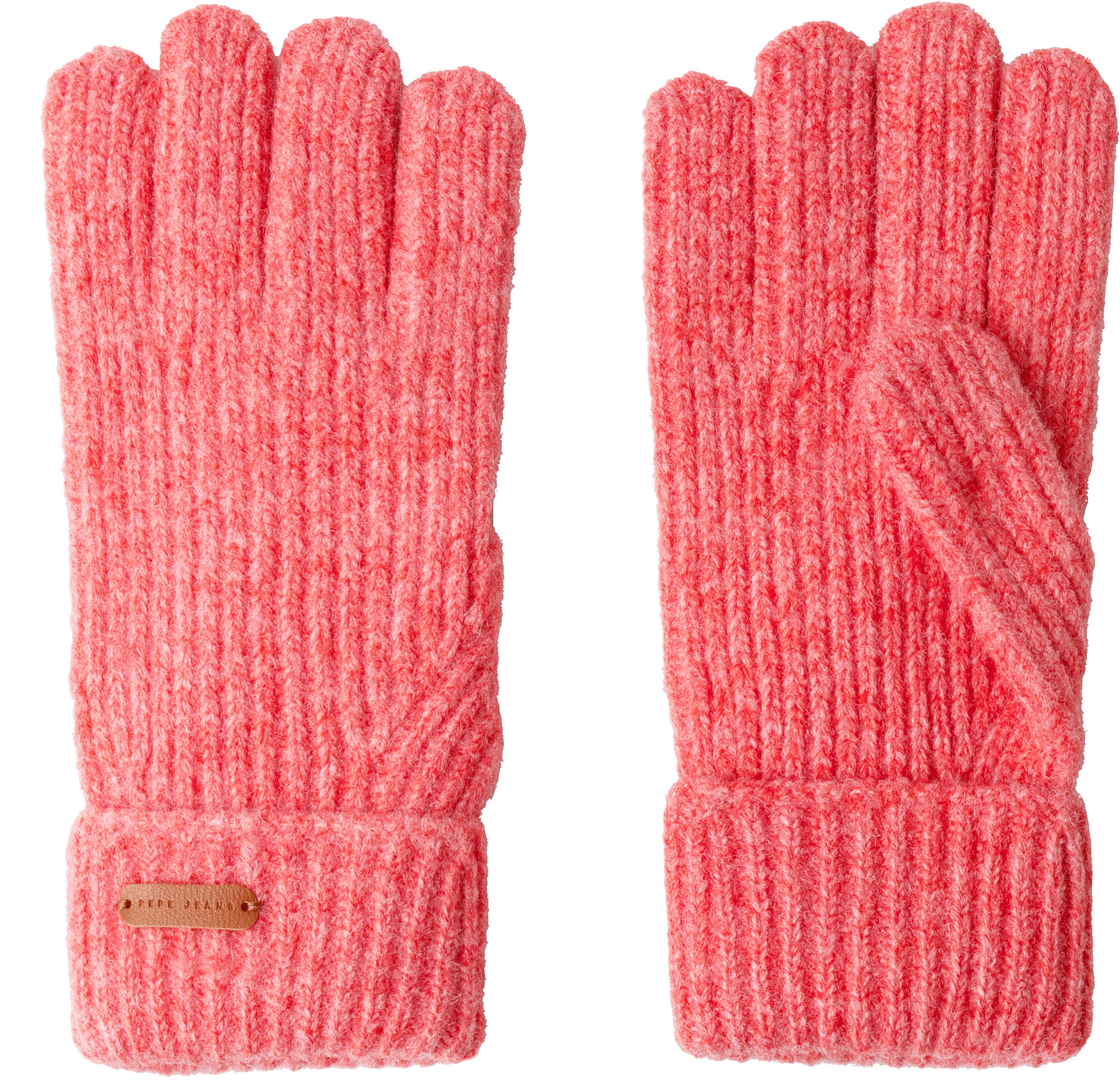 Pepe Jeans Gants tricotés »FRANCISY GLOVES« avec écusson label