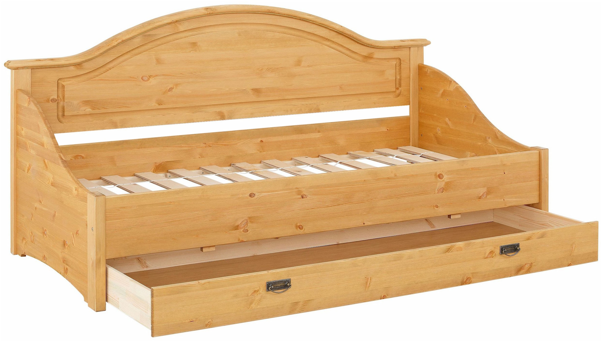 GOODproduct Lit de jour »Konrad« stabile Konstruktion aus massiver Kiefer, mit Rollrost