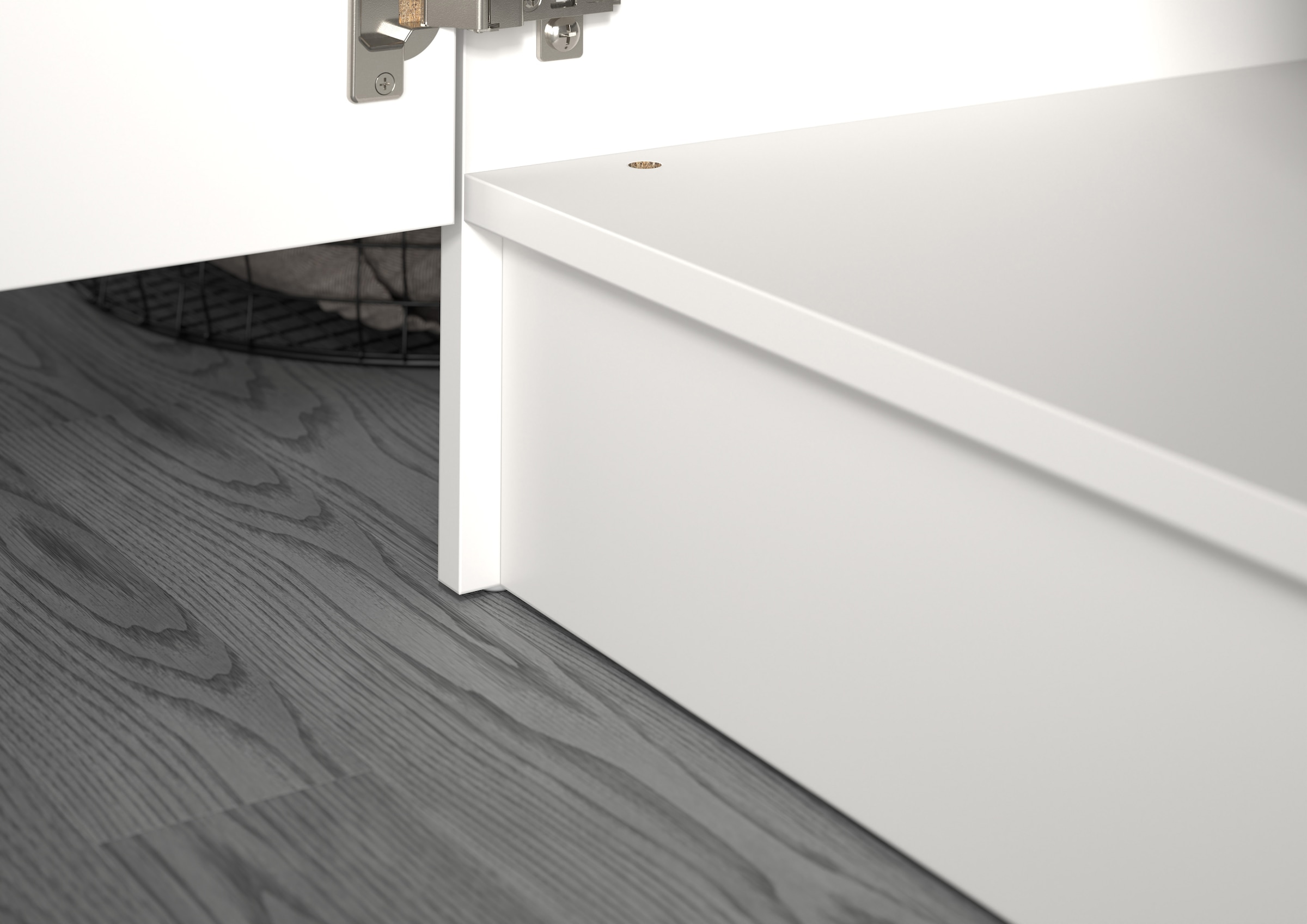 welltime Ensemble de meubles de salle de bain »FALAS, TOPSELLER!, 4-teilig, Hauswirtschaftsraum Set, Breite 248 cm« 1x Wäsche-, 2x Waschmaschinenumbau- & 1xMehrzweckschrank, 