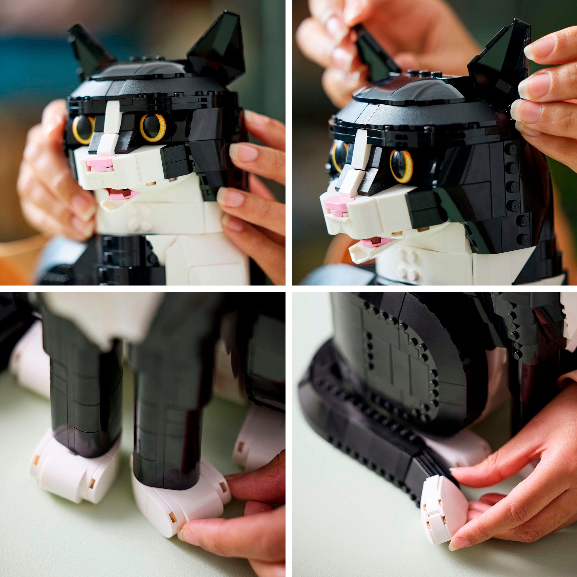 LEGO® Konstruktionsspielsteine »Schwarz-weisse Katze (21349), LEGO Ideas« Exklusives Set; Made in Europe