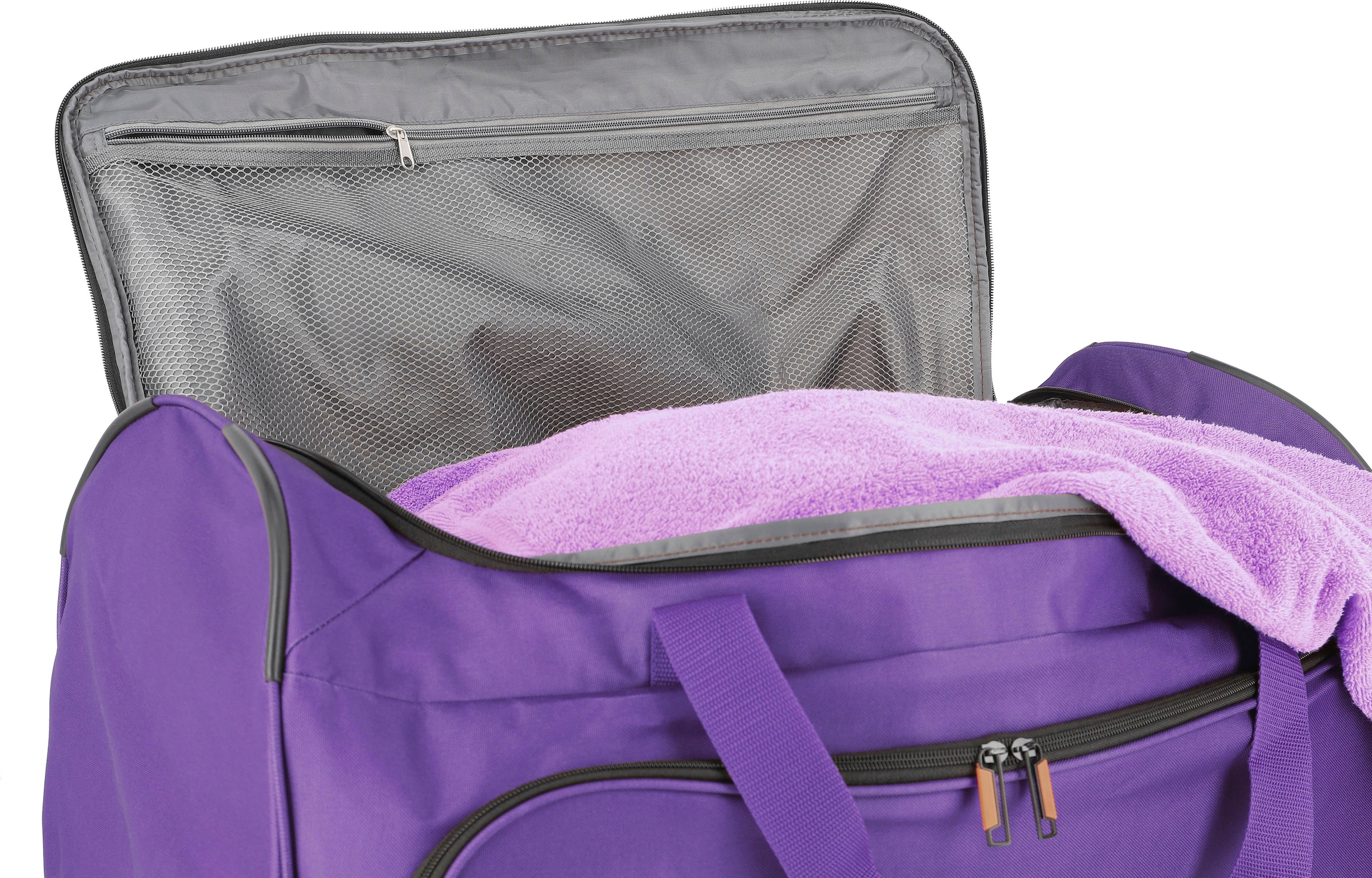 travelite Reisetasche »Basics Fresh 71 cm Duffle Bag mit Rollen« grosse Duffle Bag aus strapazierfähigem Material, ideal als Reisegepäck