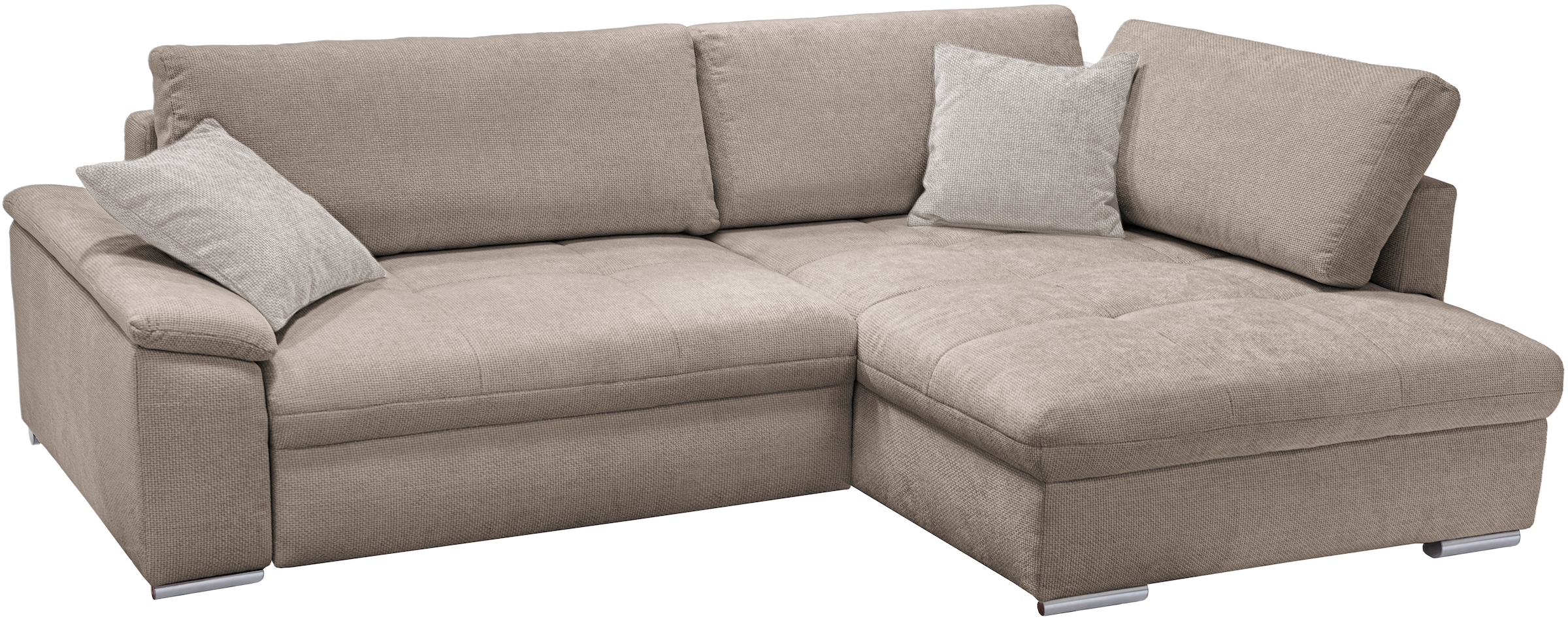exxpo - sofa fashion Canapé d'angle »Casa Grande inkl. Bettfunktion, Bettkasten, OTTOs Choice, bequem« L-Form, guter Sitzkomfort, griosse Liegefläche