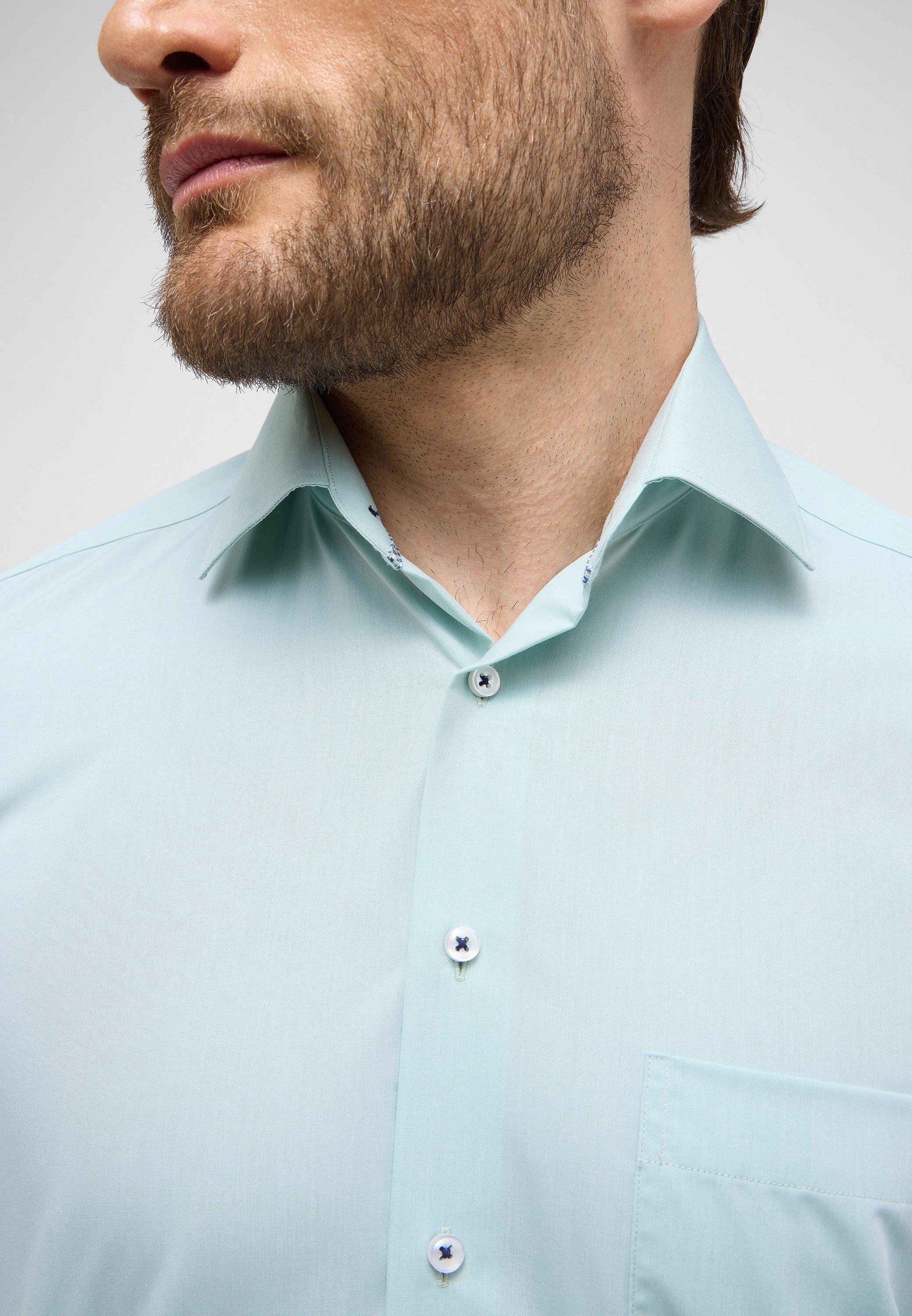 Eterna Langarmhemd »COMFORT FIT« NON IRON (bügelfrei)