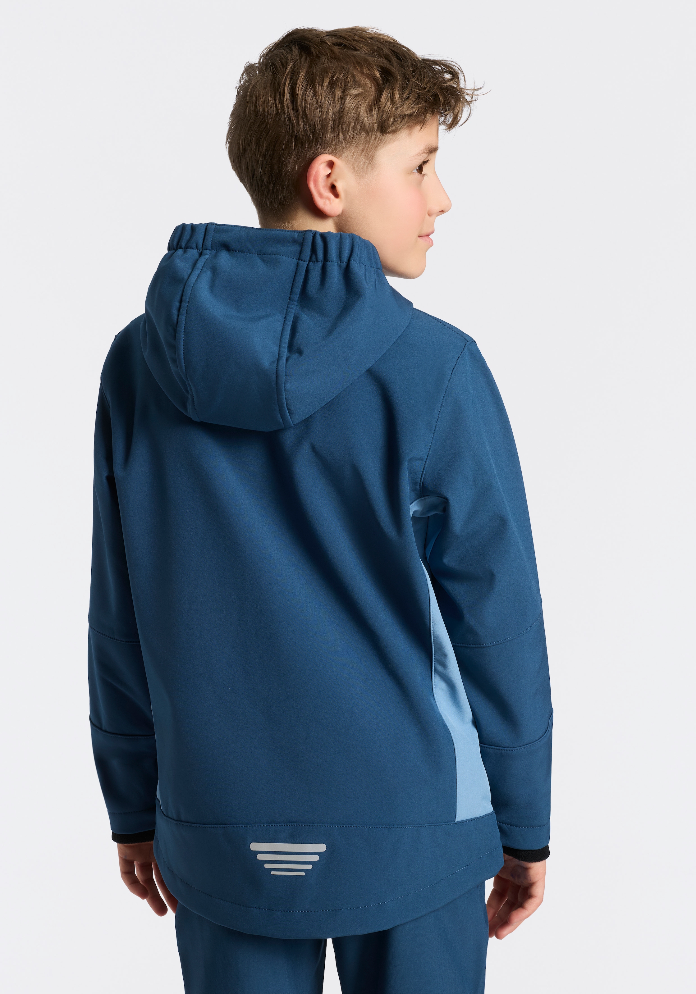 CMP Softshelljacke »KID  SOFTSHELL JACKET FIX HOOD« mit Kapuze mit Clima Protect Membran, wasserabweisend, atmungsaktiv