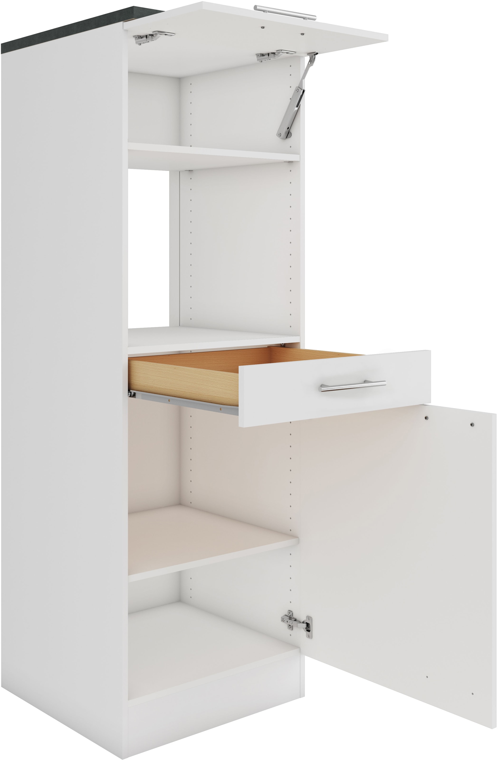 OPTIFIT Armoire pour micro-ondes »Bella« Breite 60 cm, Nischenmasse B/T/H 56,7/55,5/44,8 cm