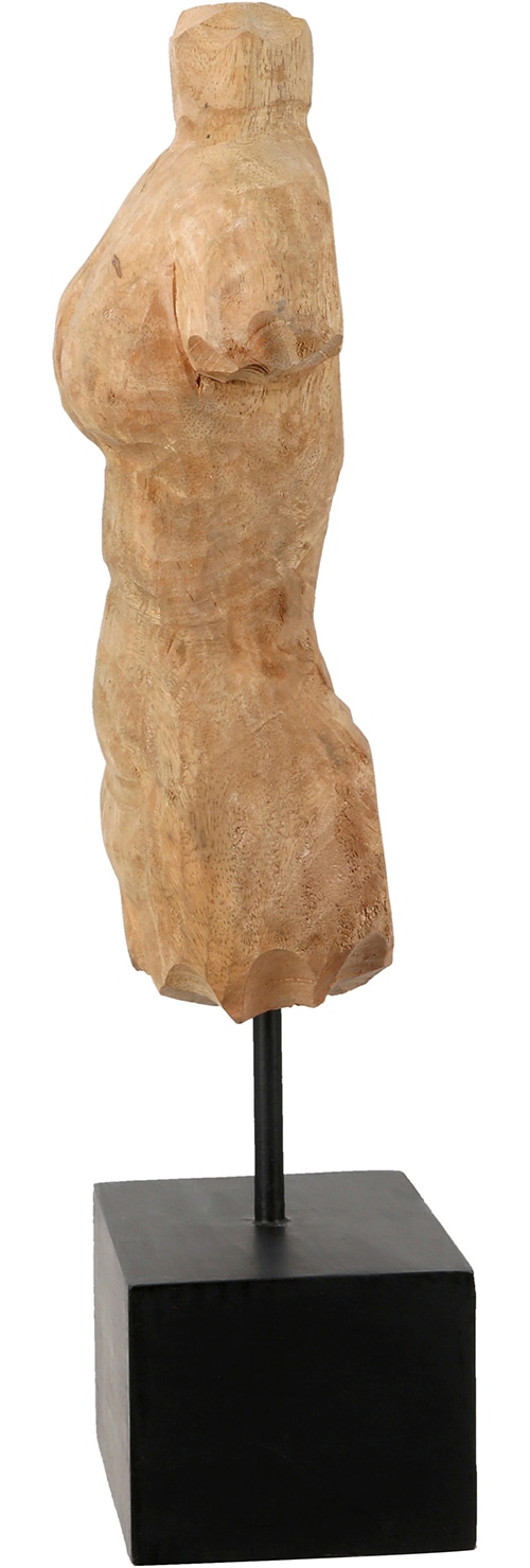 GILDE Sculpture »Skulptur Torso naturfarben« torse sculpture abstraite présentoir décoratif accessoire d'intérieur
