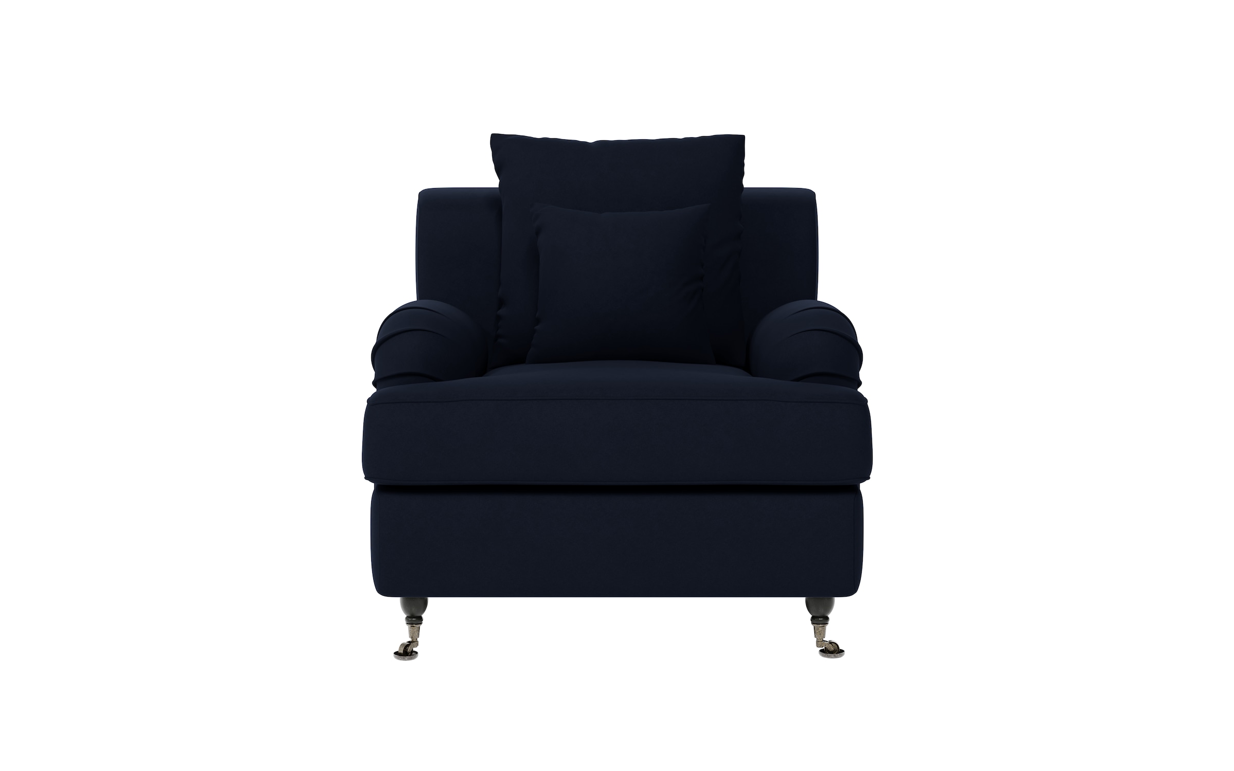 Home affaire Sessel »NORIN« zwei Fussarten: vorne - Rollen, hinten - Holzfüsse