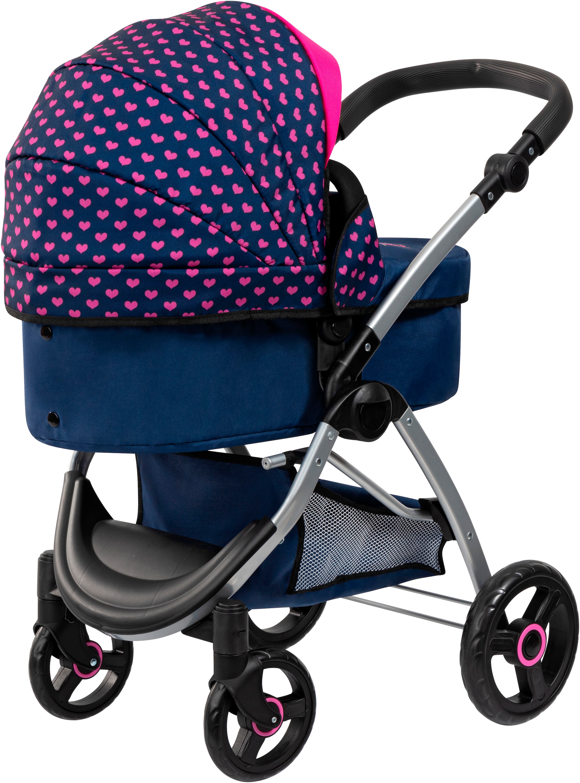 Bayer Poussette de poupée combinée »City Max blau« mit Wickeltasche