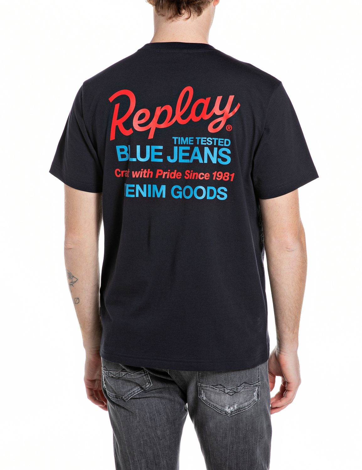 Replay T-shirt En pur coton, avec imprimé