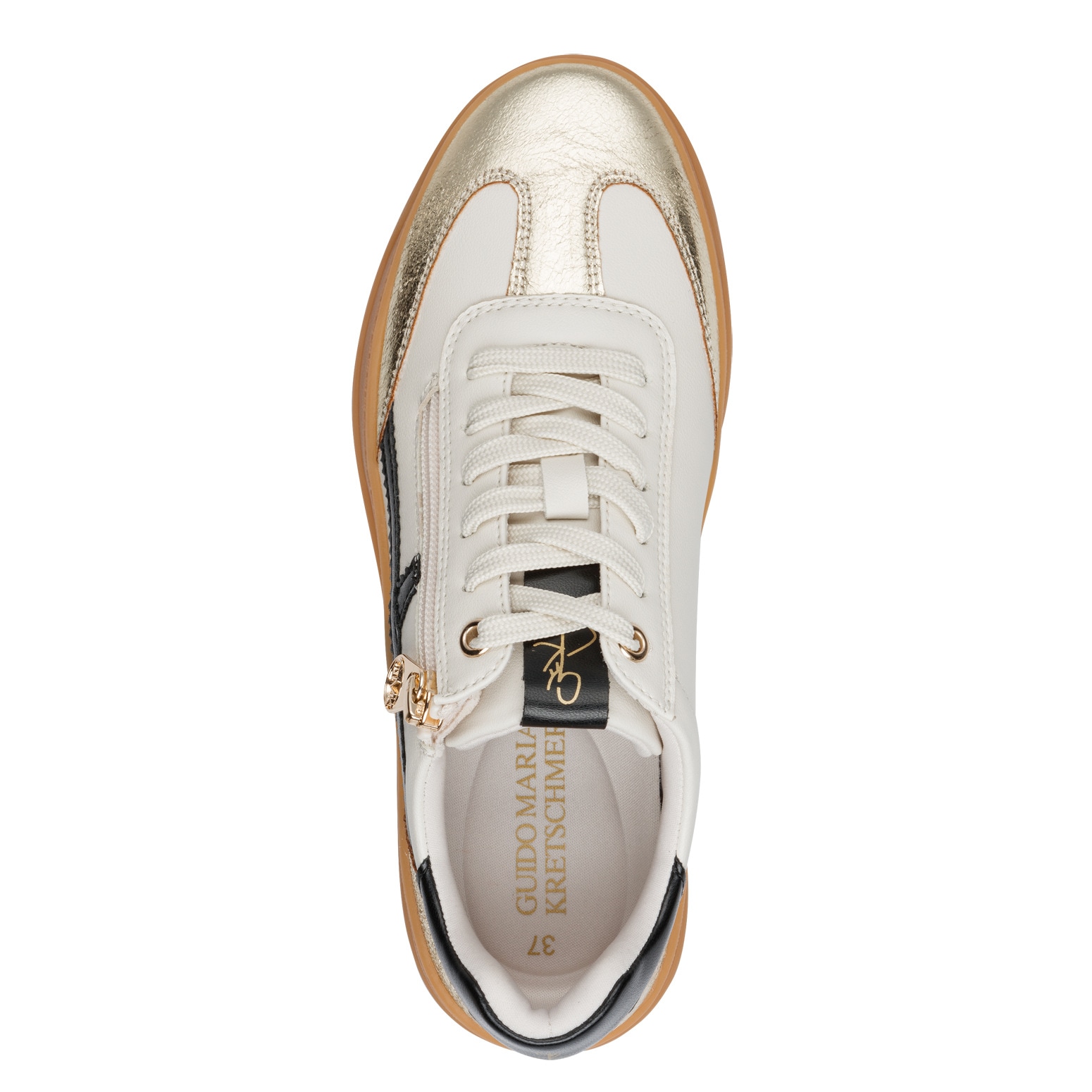 MARCO TOZZI by GMK Baskets à plateforme  Chaussure de loisir, chaussure basse, à lacets avec empiècements contrastés