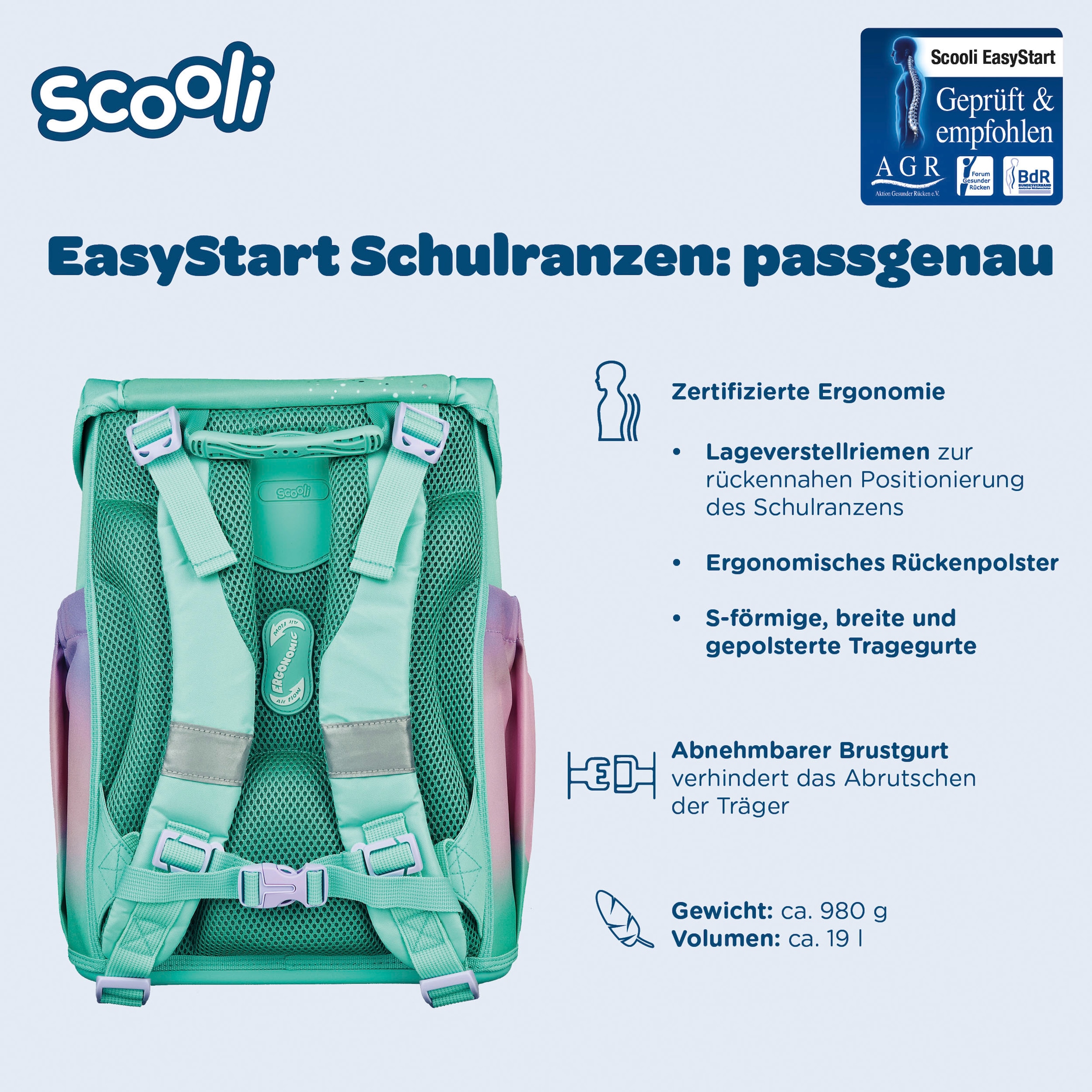 Scooli Cartable »Easy Start« Reflektoren