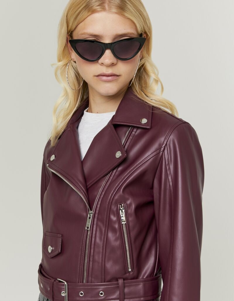 Tally Weijl Lederimitatjacke »SJAPUSILOTB« aus Lederimitat im Bikerstil