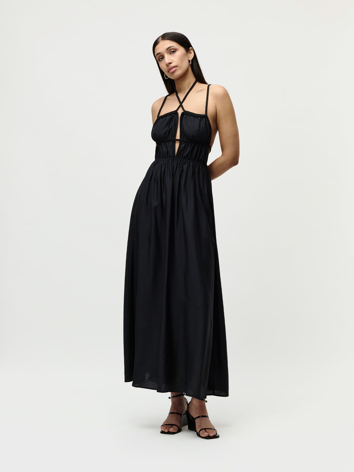 LeGer Maxikleid »Hanke, LeGer by Lena Gercke« Ohne Tasche Regular fit mit Kordeln zum Binden