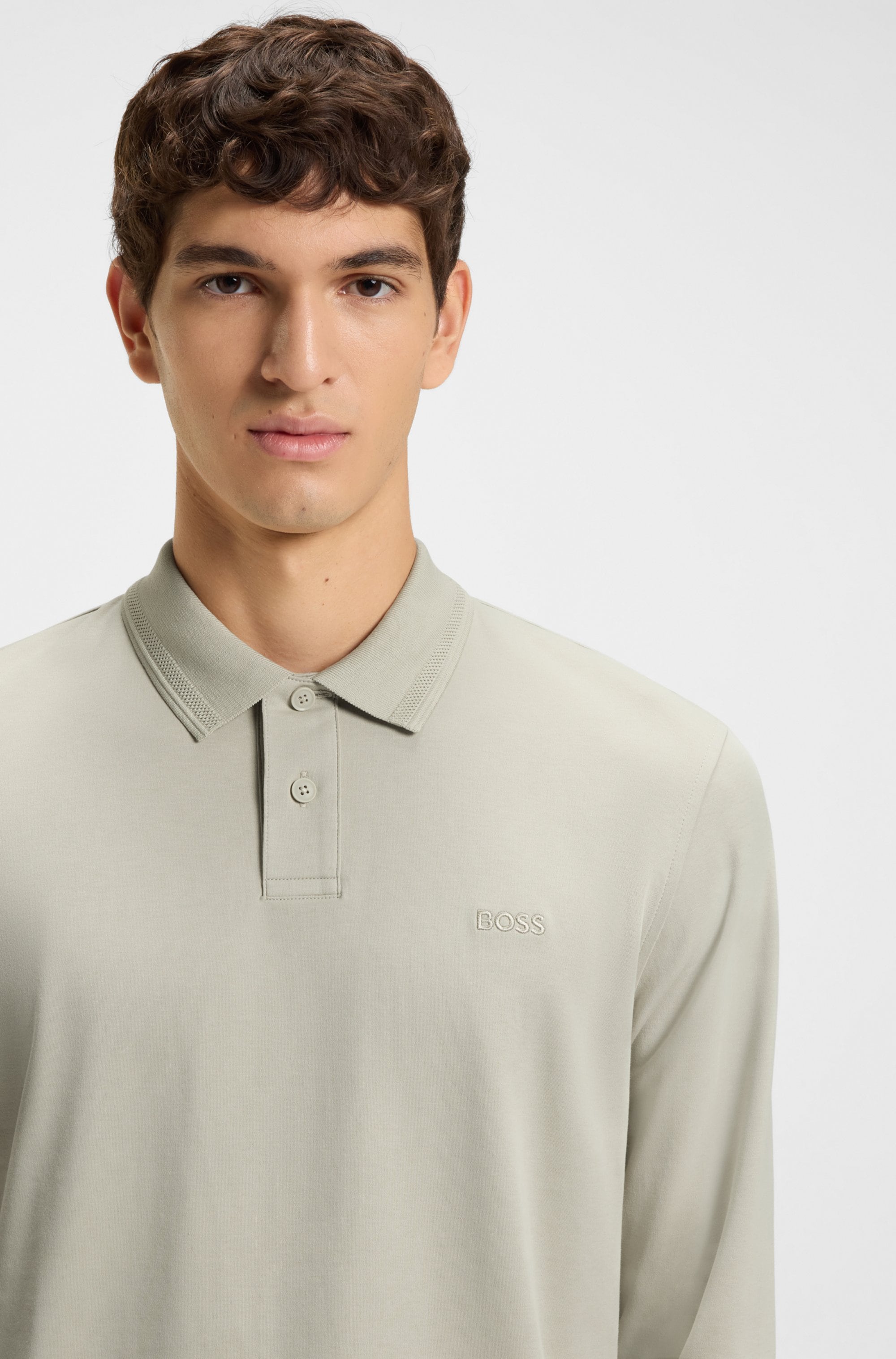 BOSS ORANGE Polo »Pe« mit Polokragen