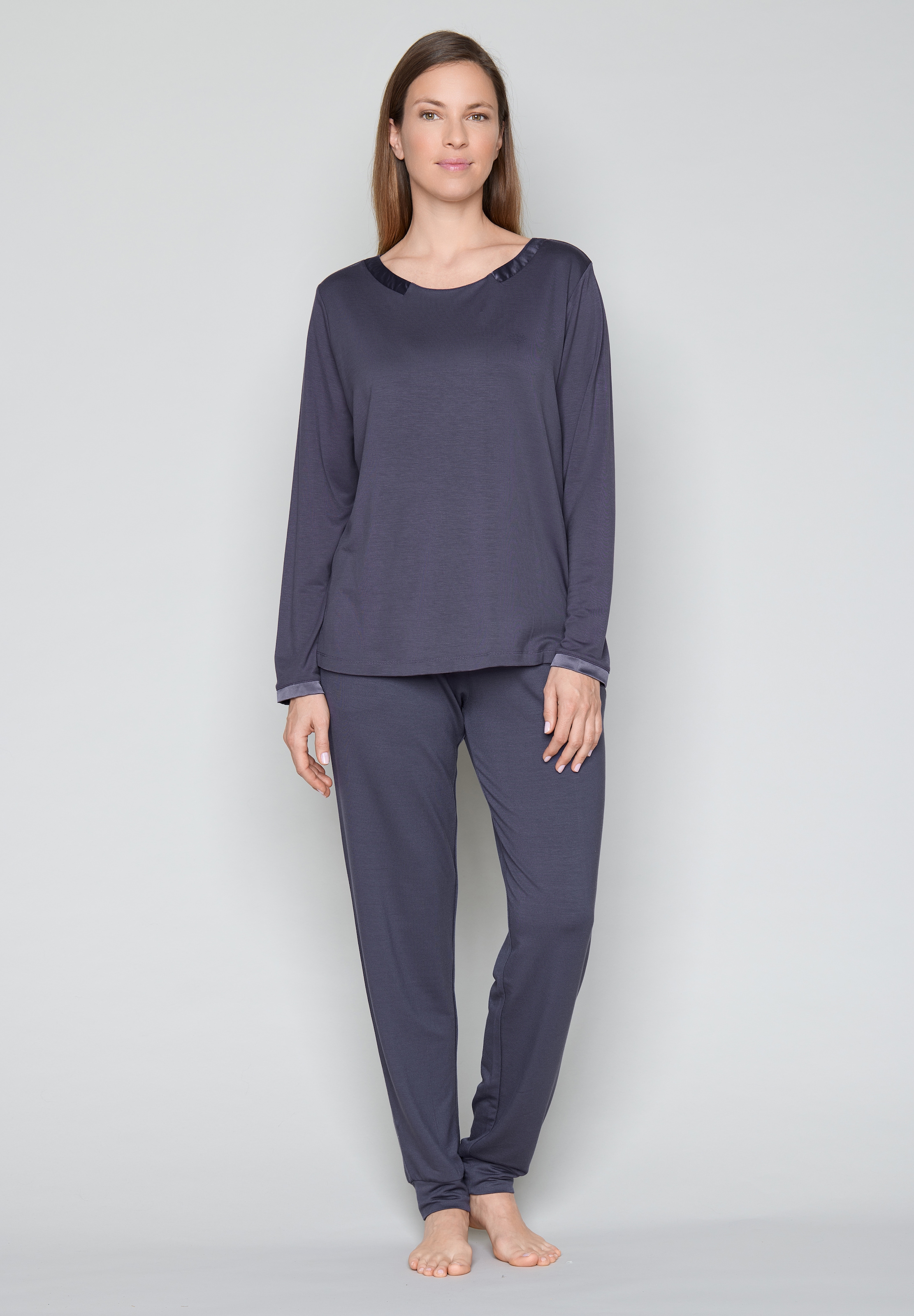 JOOP! Haut de pyjama coupe confortable, manches longues, sans col, pour vêtements d'intérieur et de nuit
