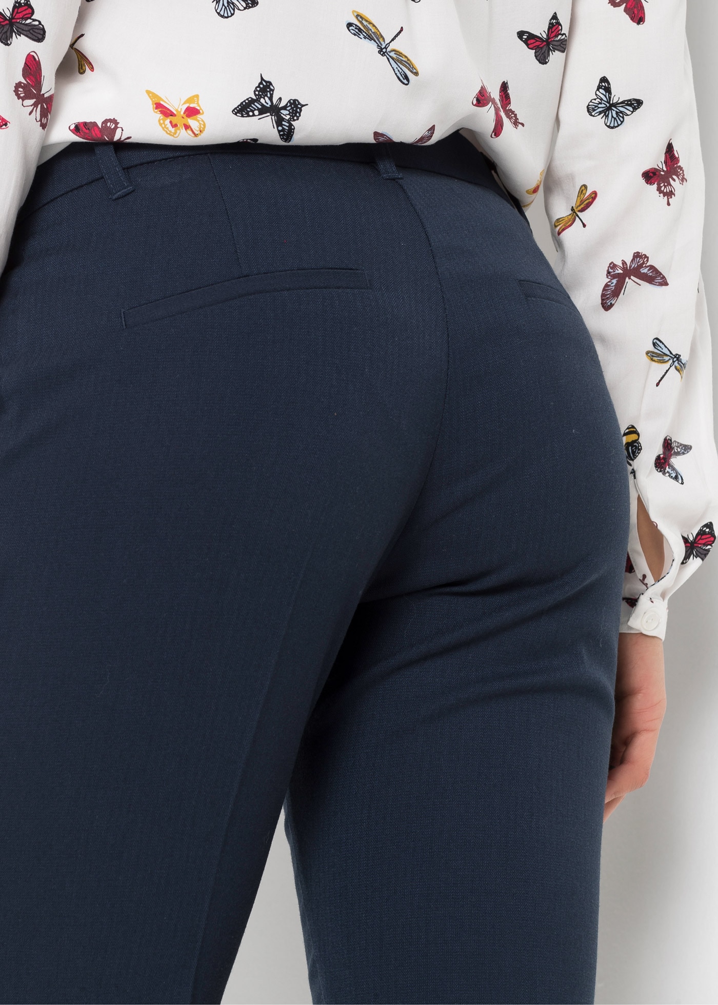 bonprix Anzughose »Anzugshose«  aus Polyester, Viskose und Elasthan, schmale Passform