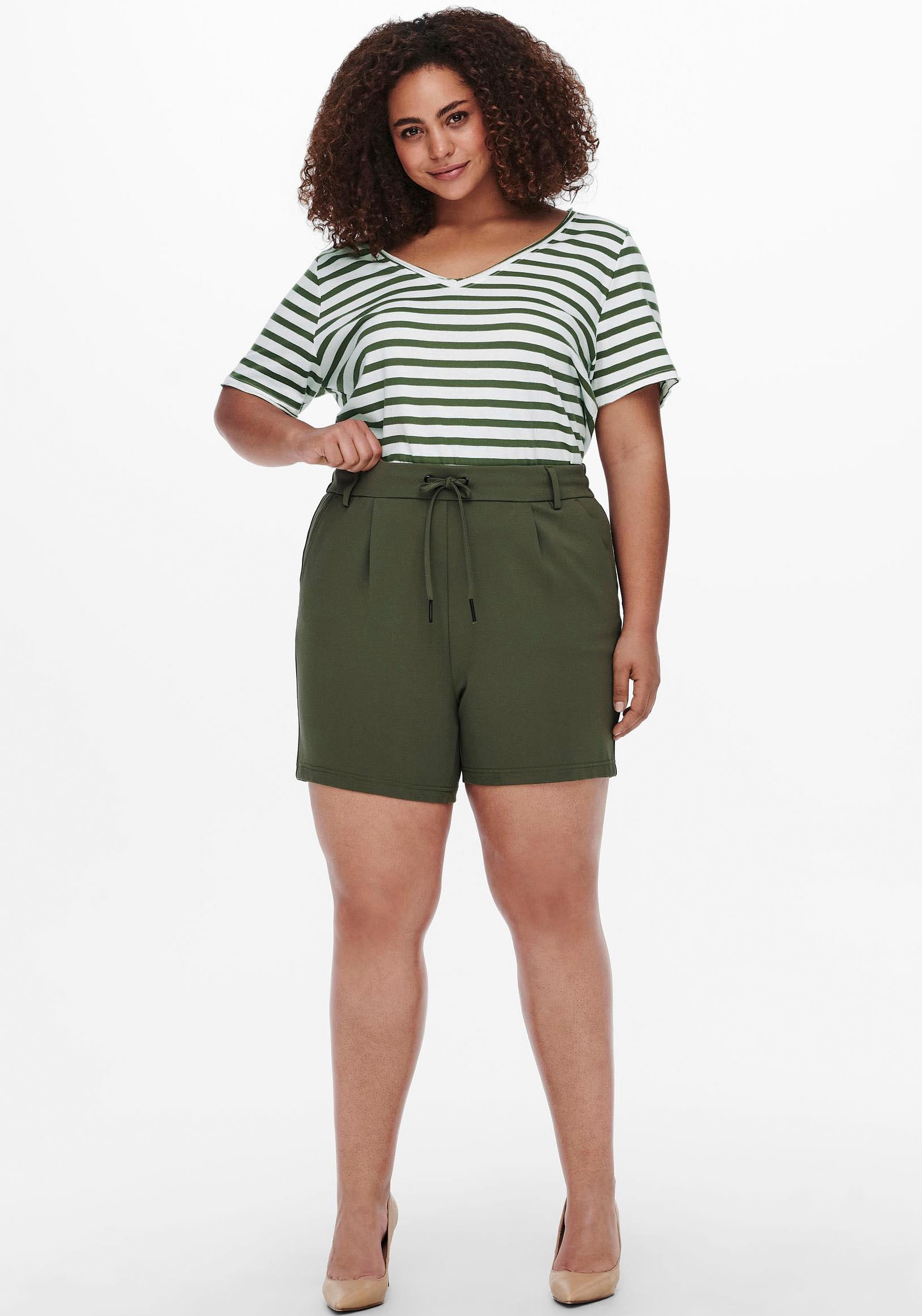 ONLY CARMAKOMA Shorts »CARGOLDTRASH LIFE EASY SHORTS JRS«